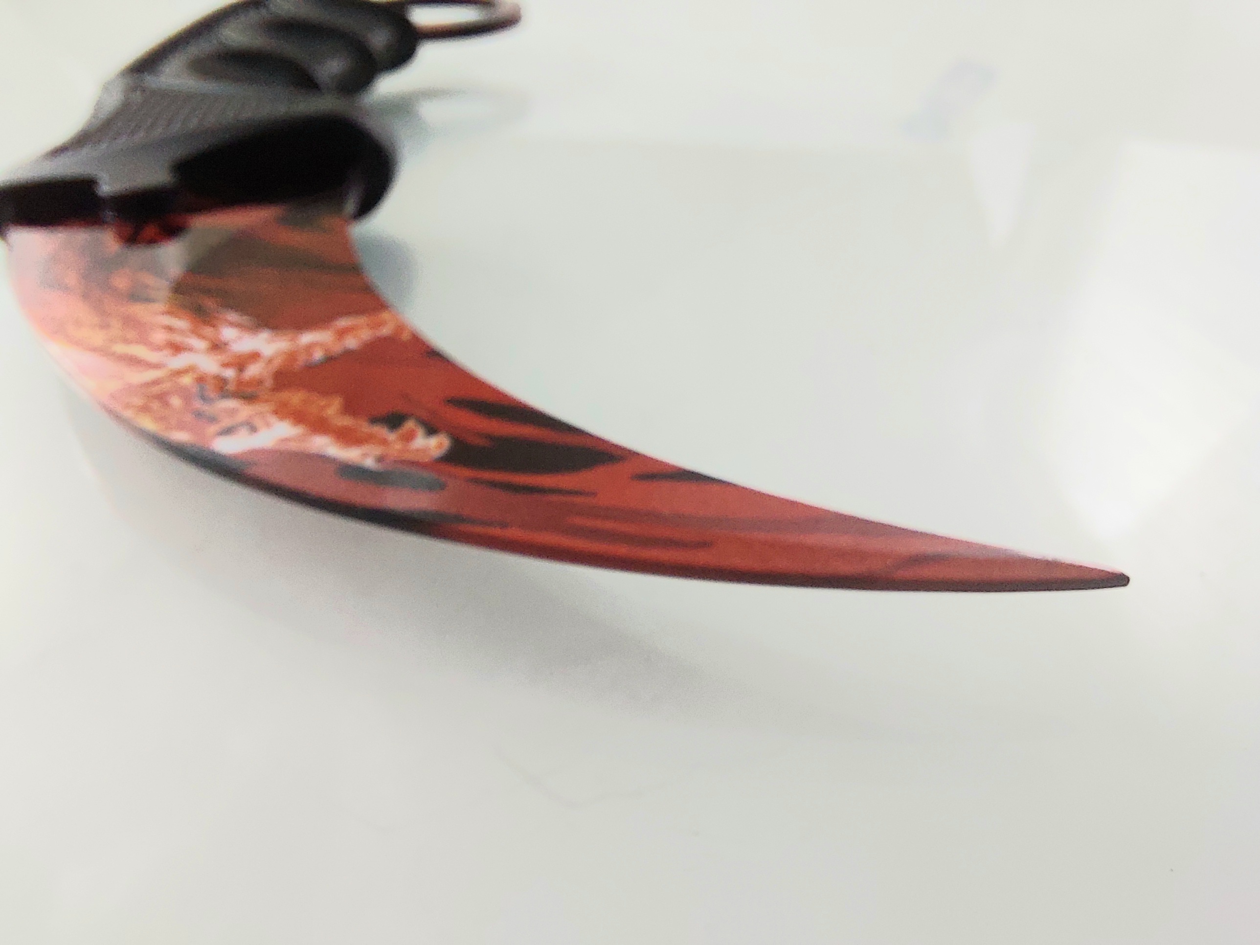 CS GO - червен дракон karambit карамбит нож за тренировка начинаещи незаточен