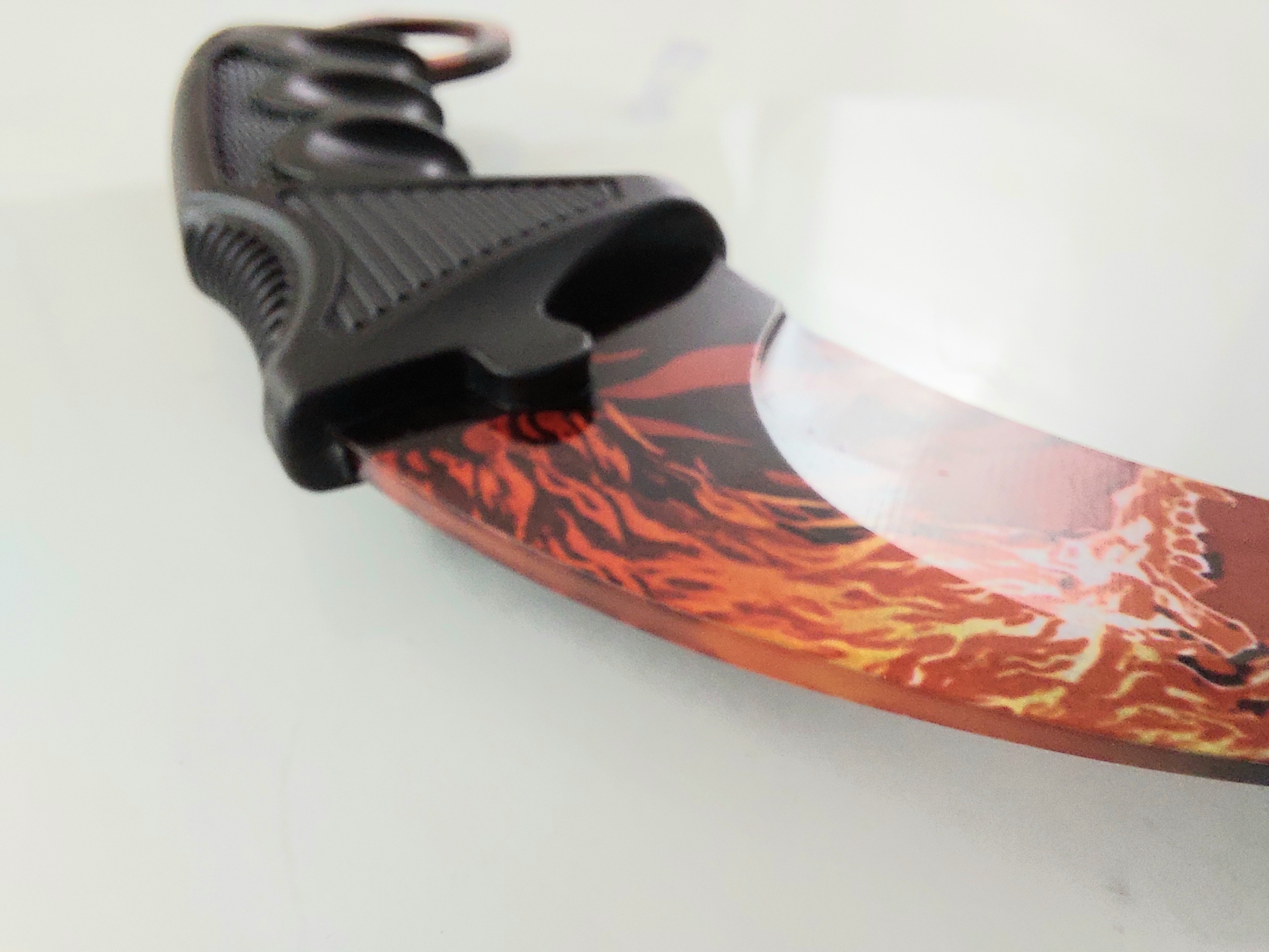 CS GO - червен дракон karambit карамбит нож за тренировка начинаещи незаточен