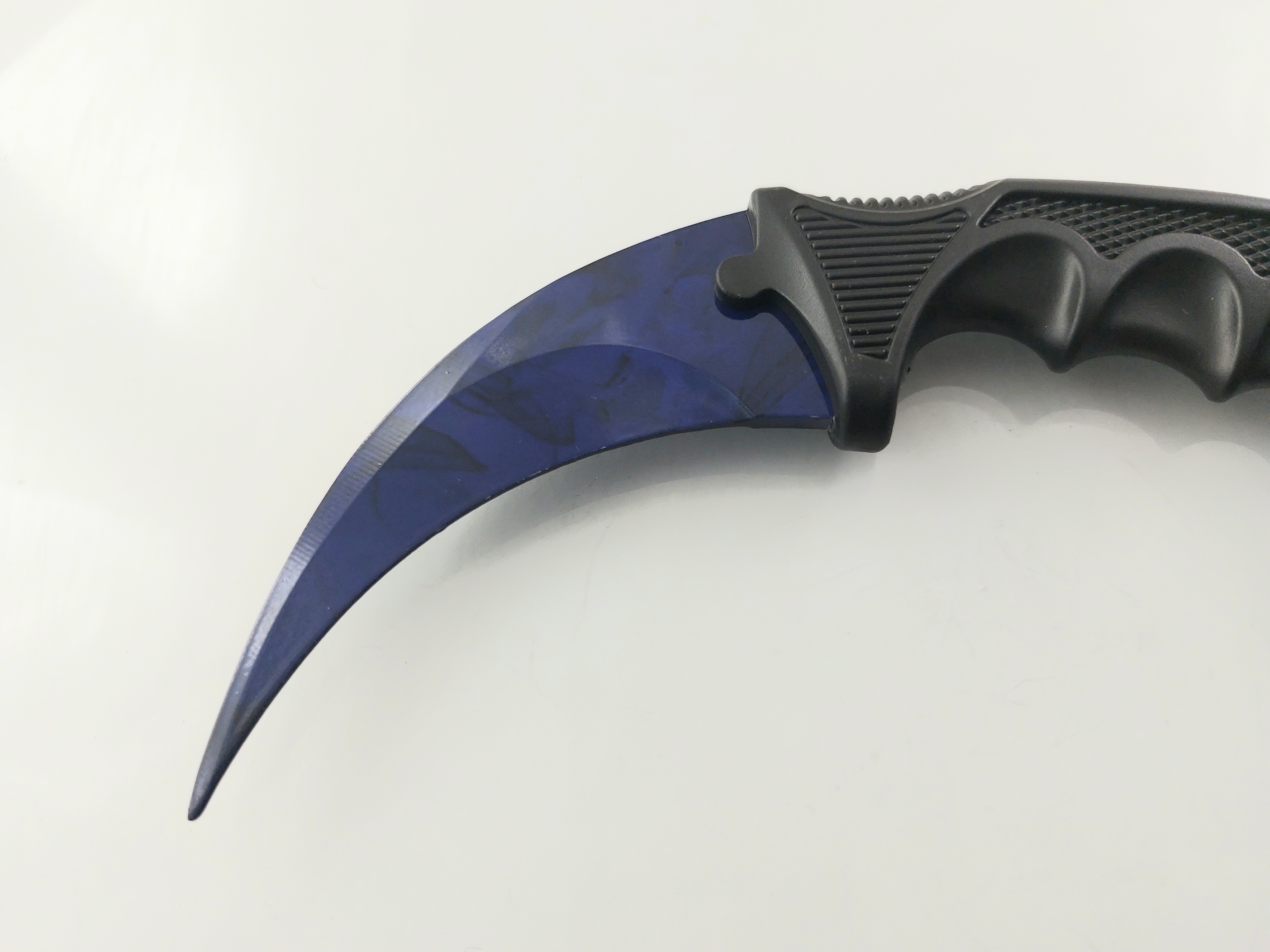 CS GO - тъмно син karambit карамбит нож за тренировка начинаещи незаточен