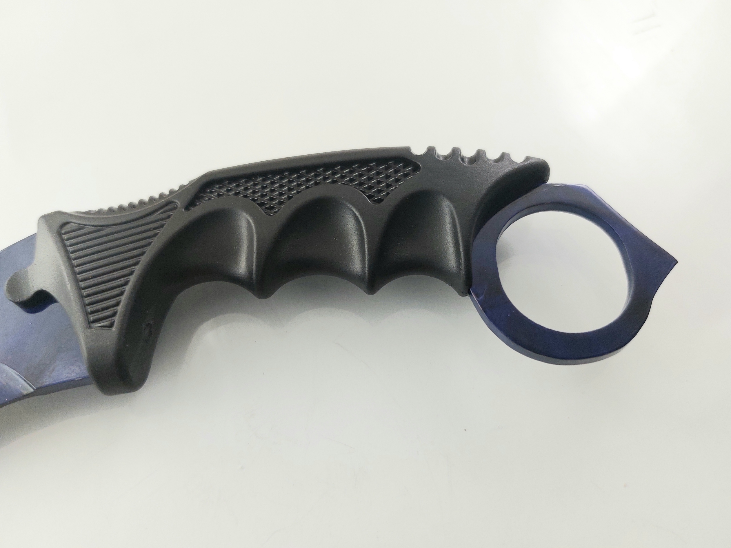 CS GO - тъмно син karambit карамбит нож за тренировка начинаещи незаточен