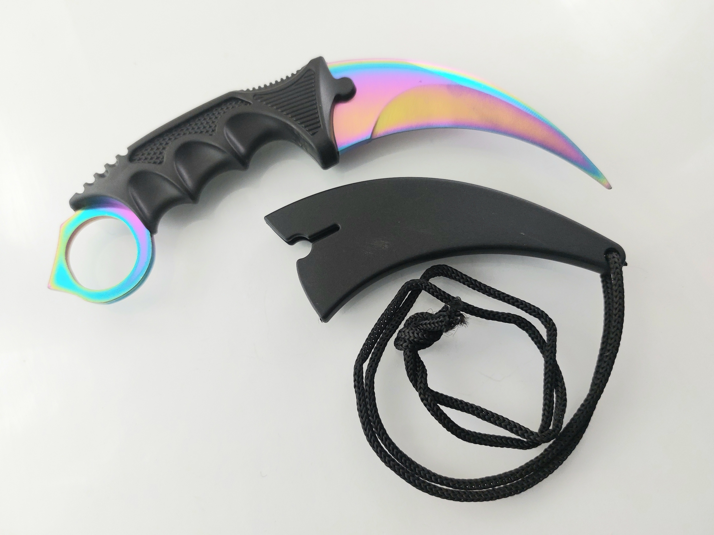 Rainbow CS GO - karambit карамбит нож за тренировка начинаещи незаточен Rainbow CS GO - karambit карамбит нож за тренировка начинаещи незаточен