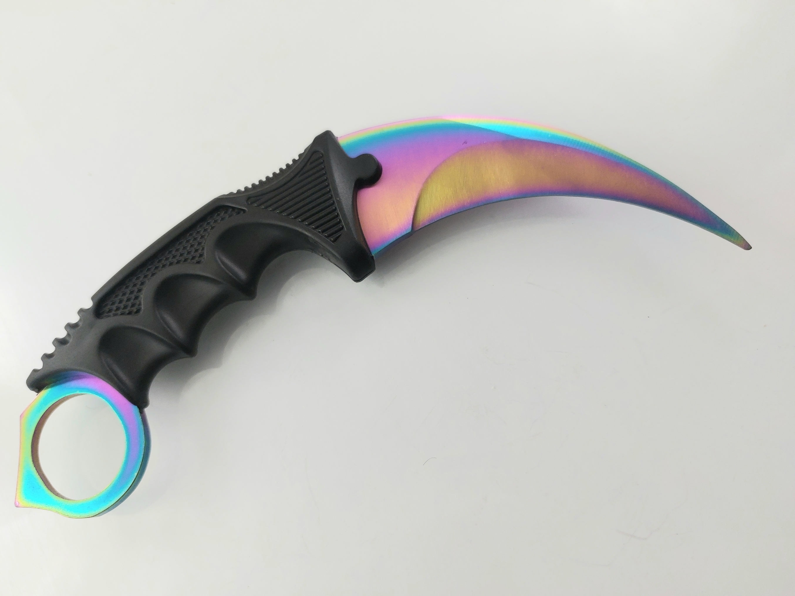 Rainbow CS GO - karambit карамбит нож за тренировка начинаещи незаточен Rainbow CS GO - karambit карамбит нож за тренировка начинаещи незаточен