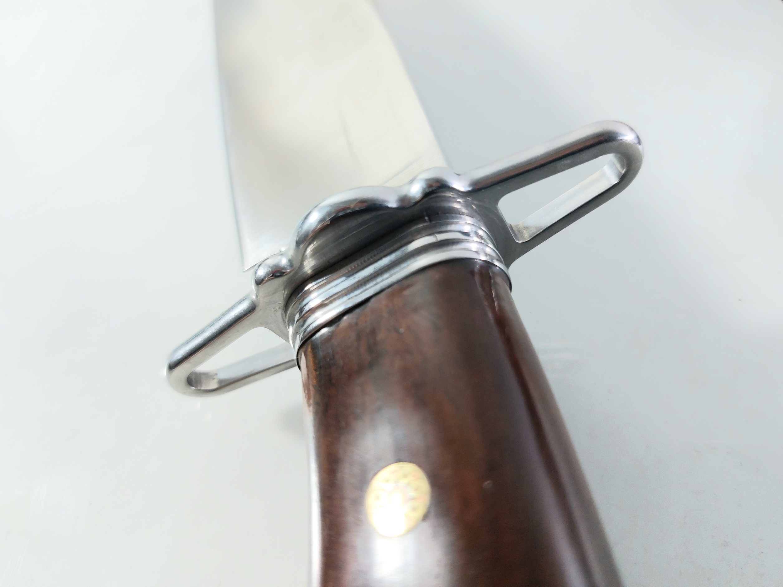 Bowie knife Ръчно направен ловен нож с кожена кания стомана DC53 - VipEver