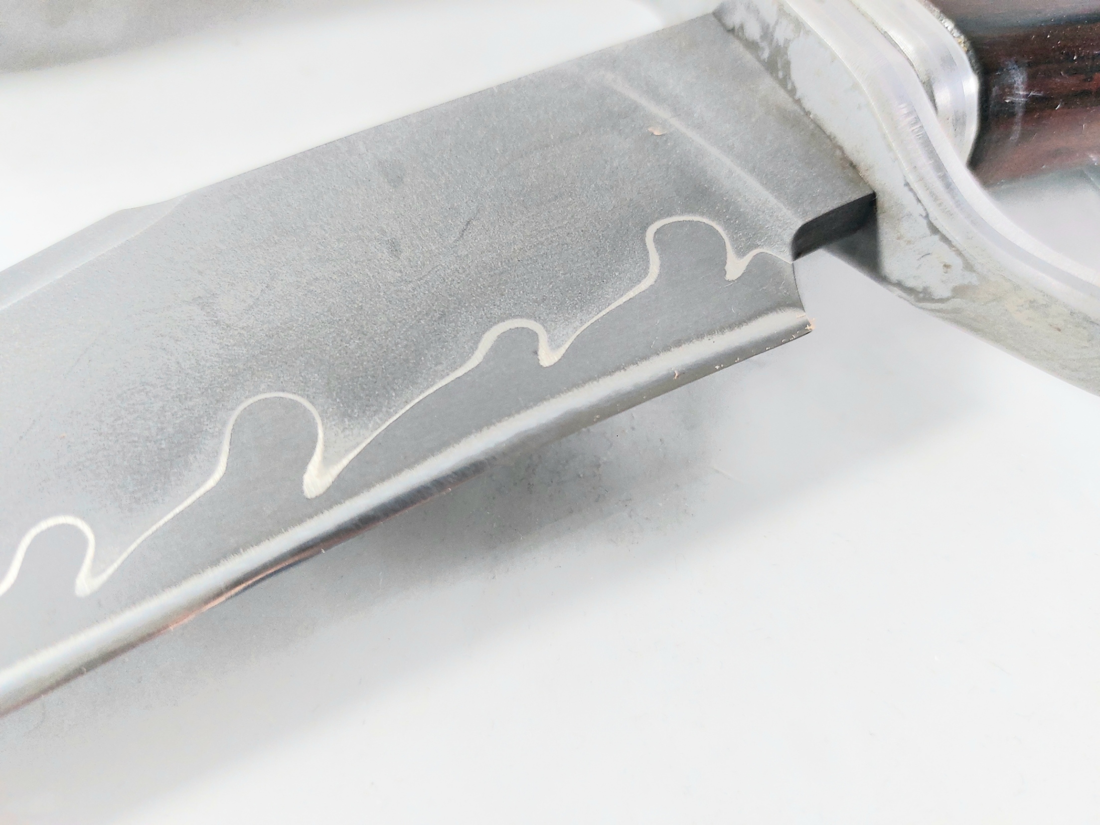 Bowie knife Ръчно направен ловен нож от японска дамаска стомана с VG 10 сърцевина