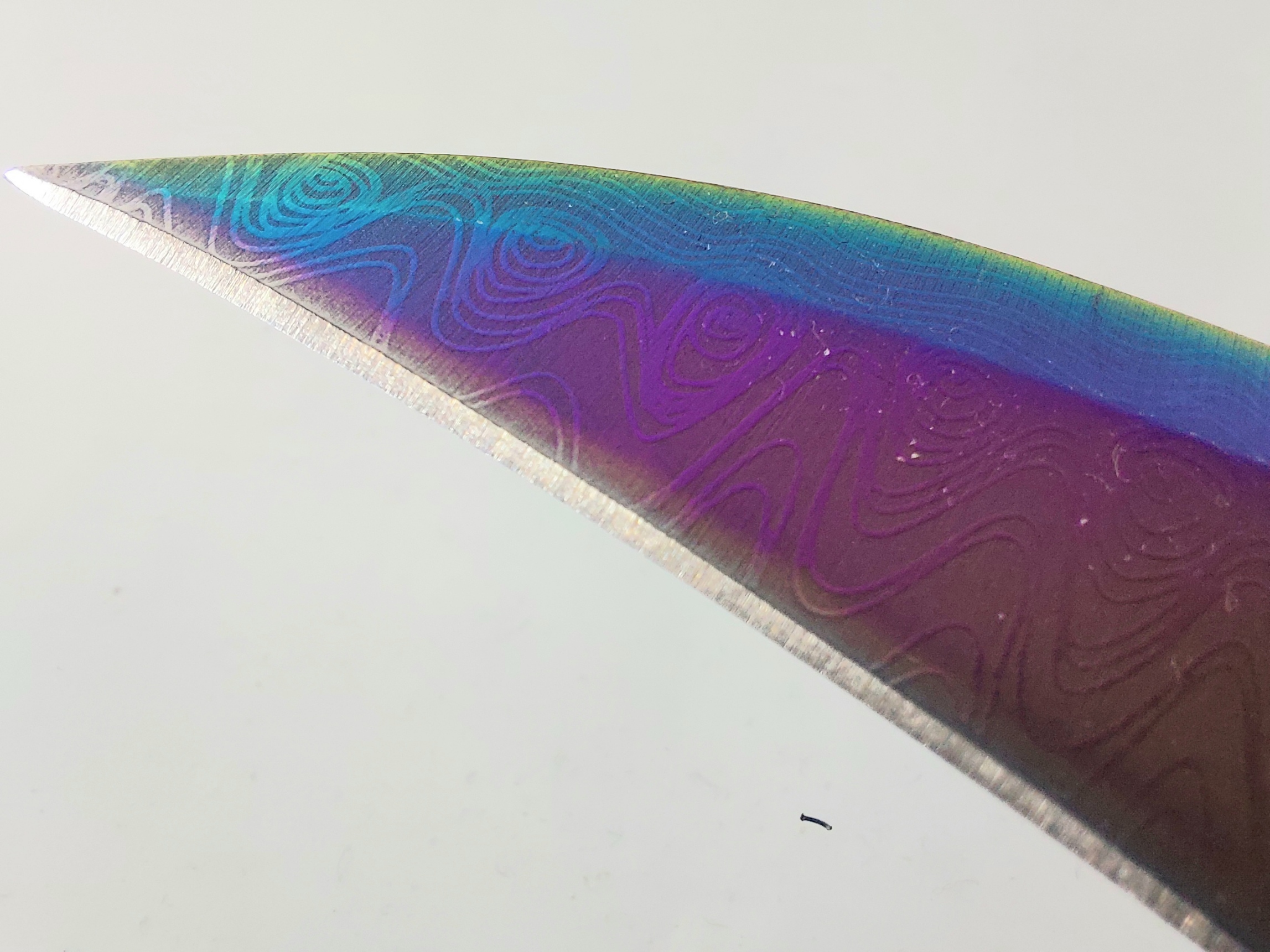 Vipever Сгъваем автоматичен джобен нож с извито острие Rainbow