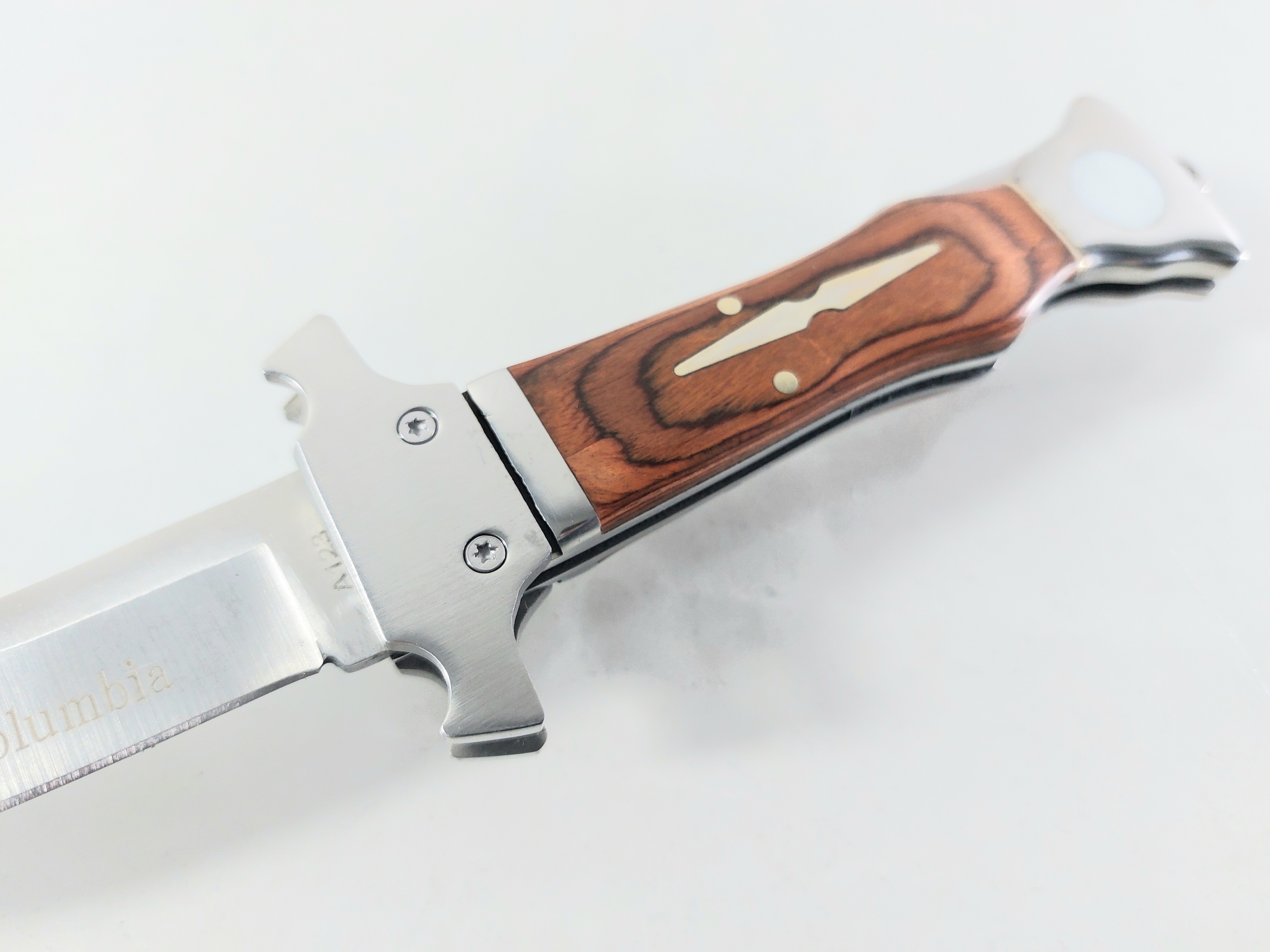 Columbia pocket knife A123 Сгъваем джобен нож с дръжка от дърво