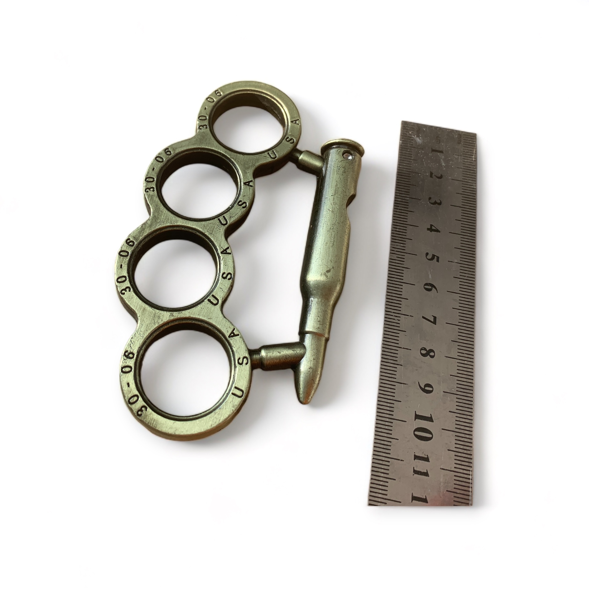 Масивен голям метален бокс за колекция златист цвят с патрон за дръжка