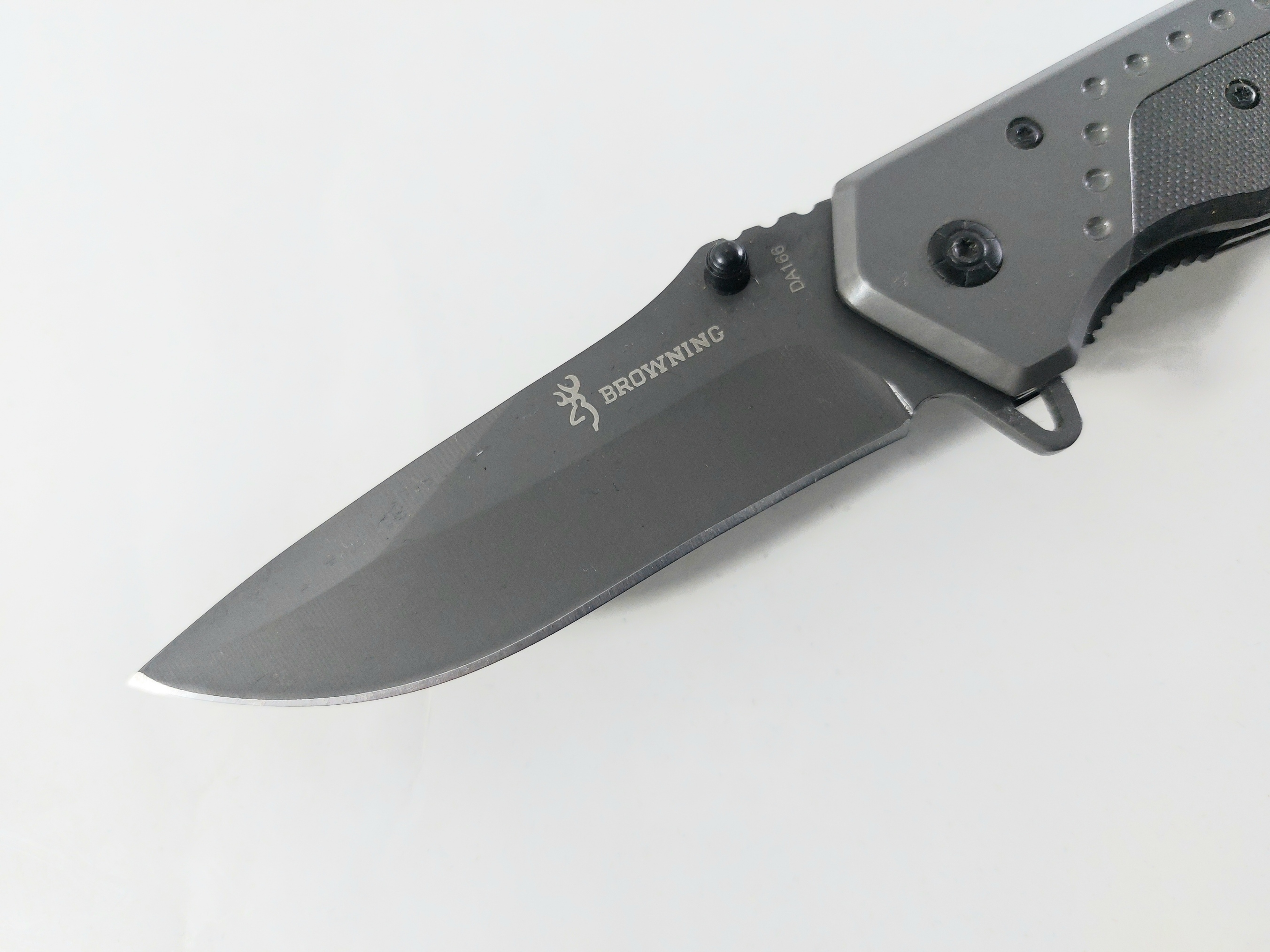 Browning DA166 - Сгъваем автоматичен нож с иноксово покритие на острието черни дръжки G10