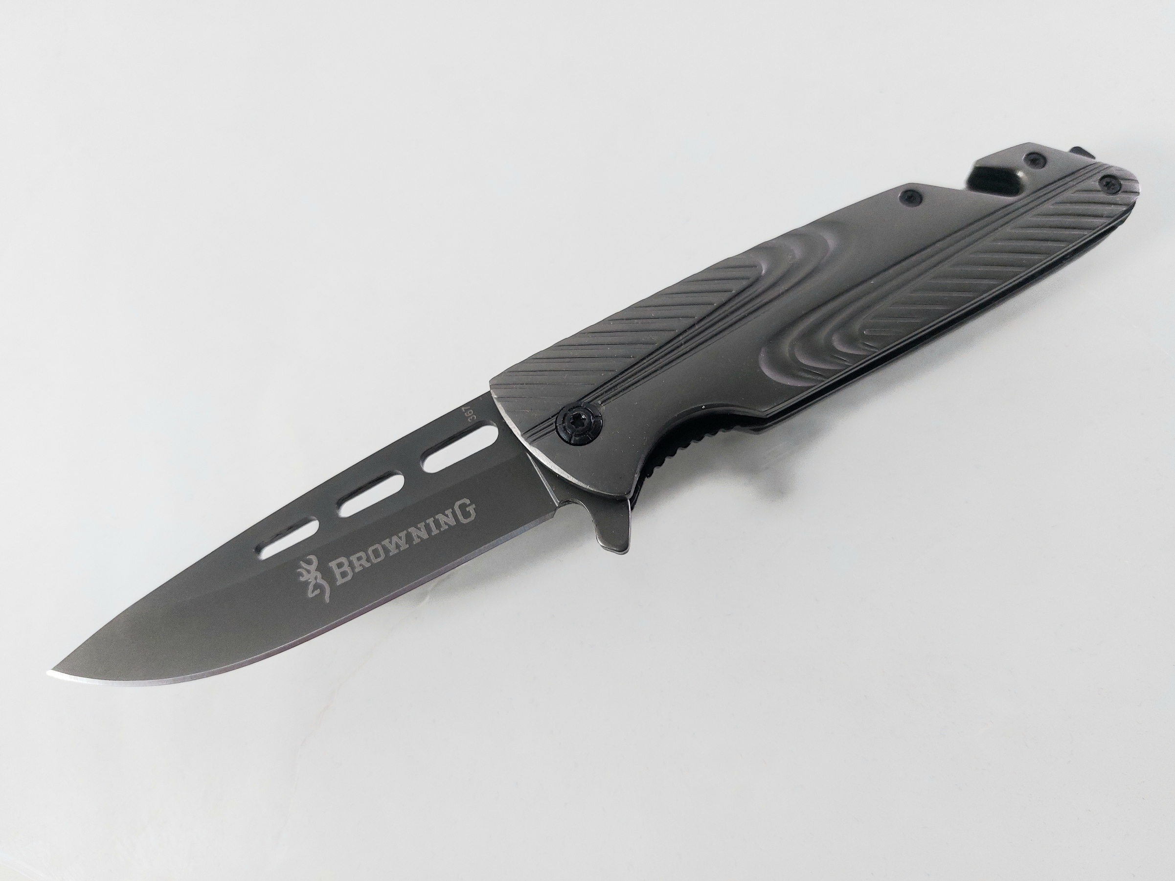 Browning 367 - Сгъваем автоматичен изцяло метален нож с иноксово покритие Browning 367 - Сгъваем автоматичен изцяло метален нож с иноксово покритие