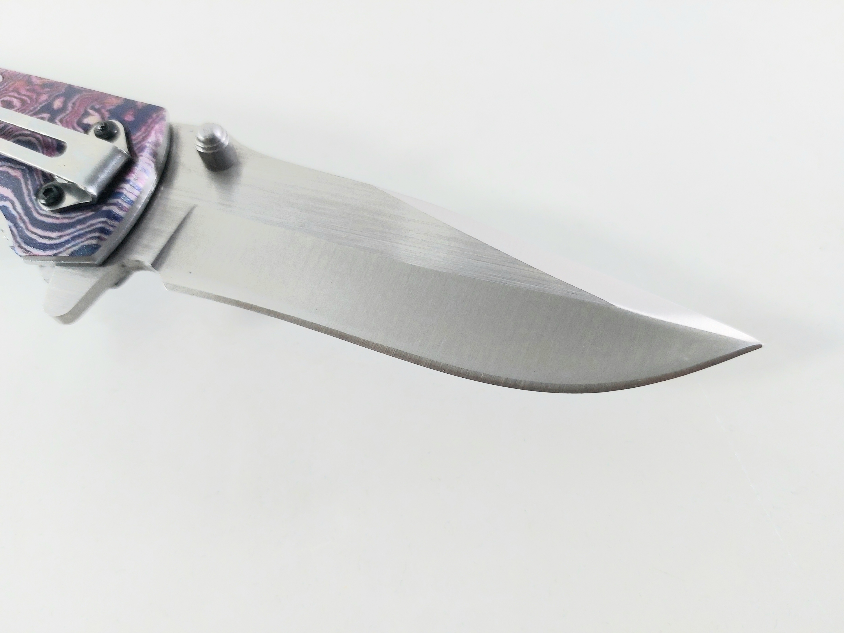 Browning DA142 - Сгъваем автоматичен масивен нож с дървени чирени ифлорални метални елементи