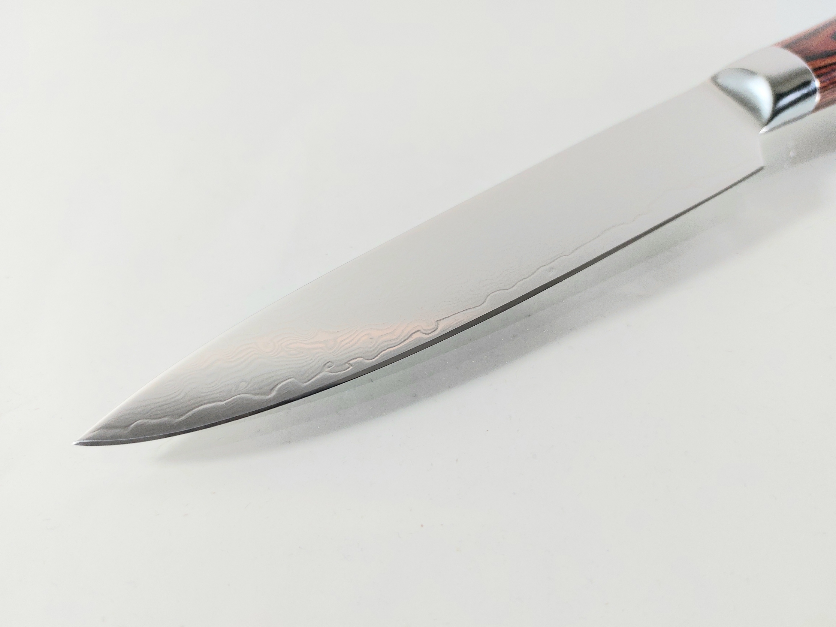 Професионален кухненски нож - Дамаска стомана-Chef Knife с дървена дръжка Професионален кухненски нож - Дамаска стомана-Chef Knife с дървена дръжка
