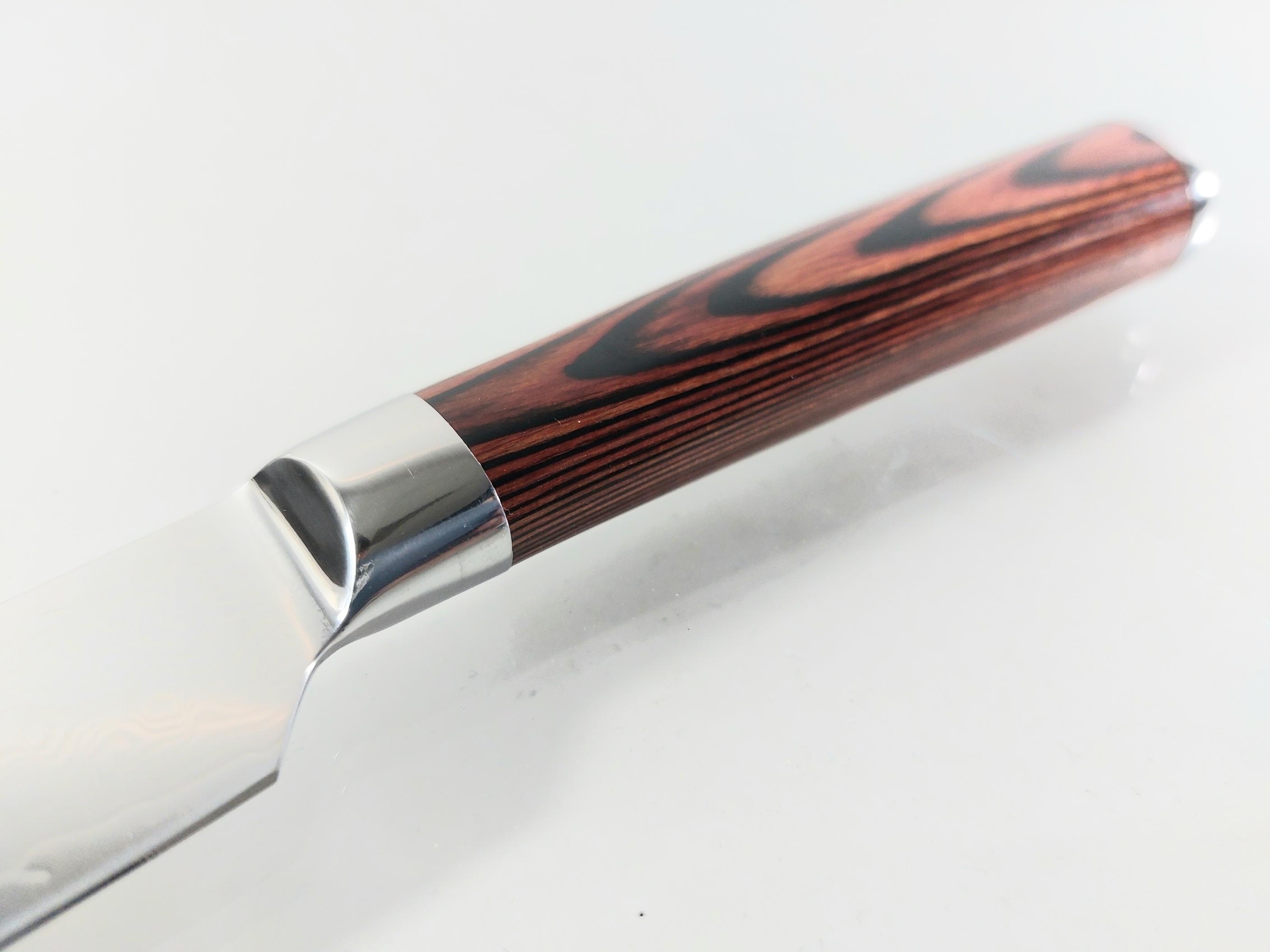 Професионален кухненски нож - Дамаска стомана-Chef Knife с дървена дръжка Професионален кухненски нож - Дамаска стомана-Chef Knife с дървена дръжка