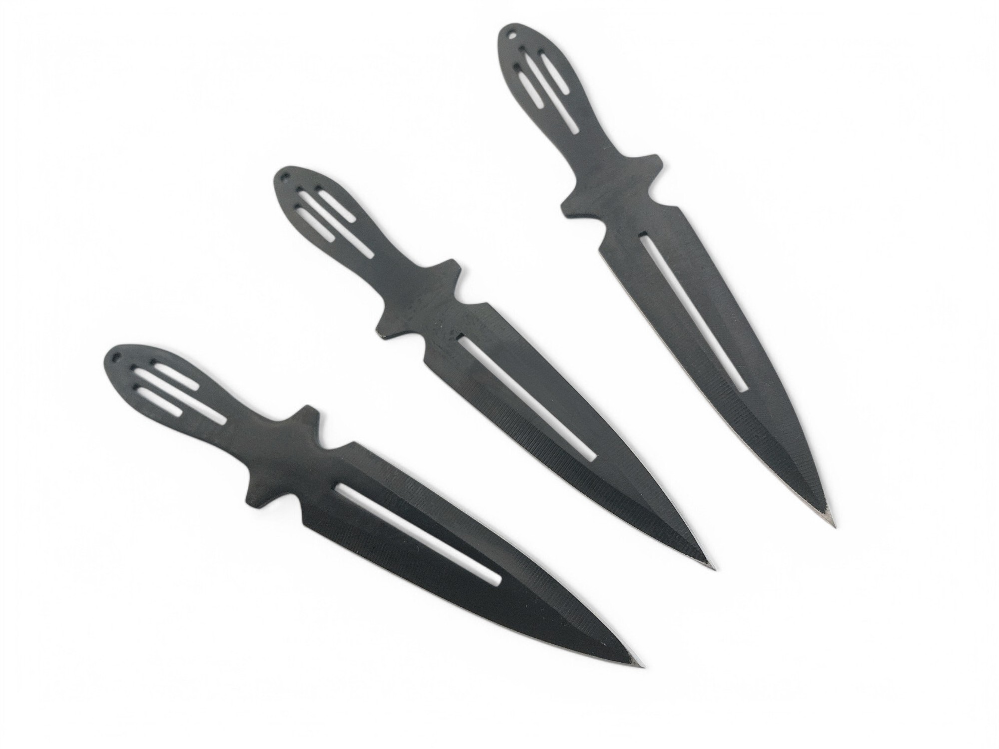Остри и балансирани ножове за хвърляне Kunai Комплект ножове за хвърляне Kunai в текстилен калъф