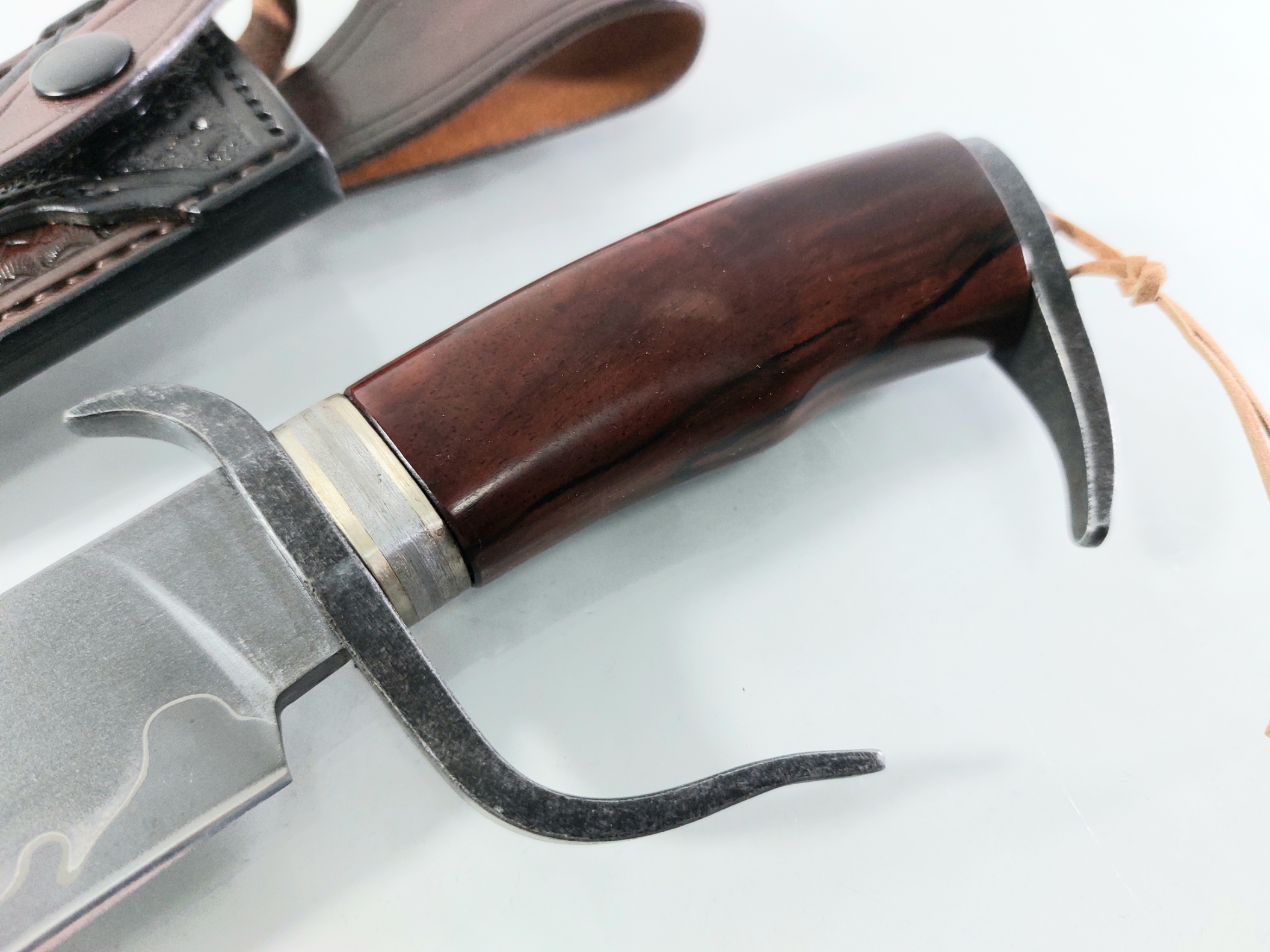 Bowie USA knife Ръчно направен ловен нож от японска дамаска стомана с VG 10 сърцевина