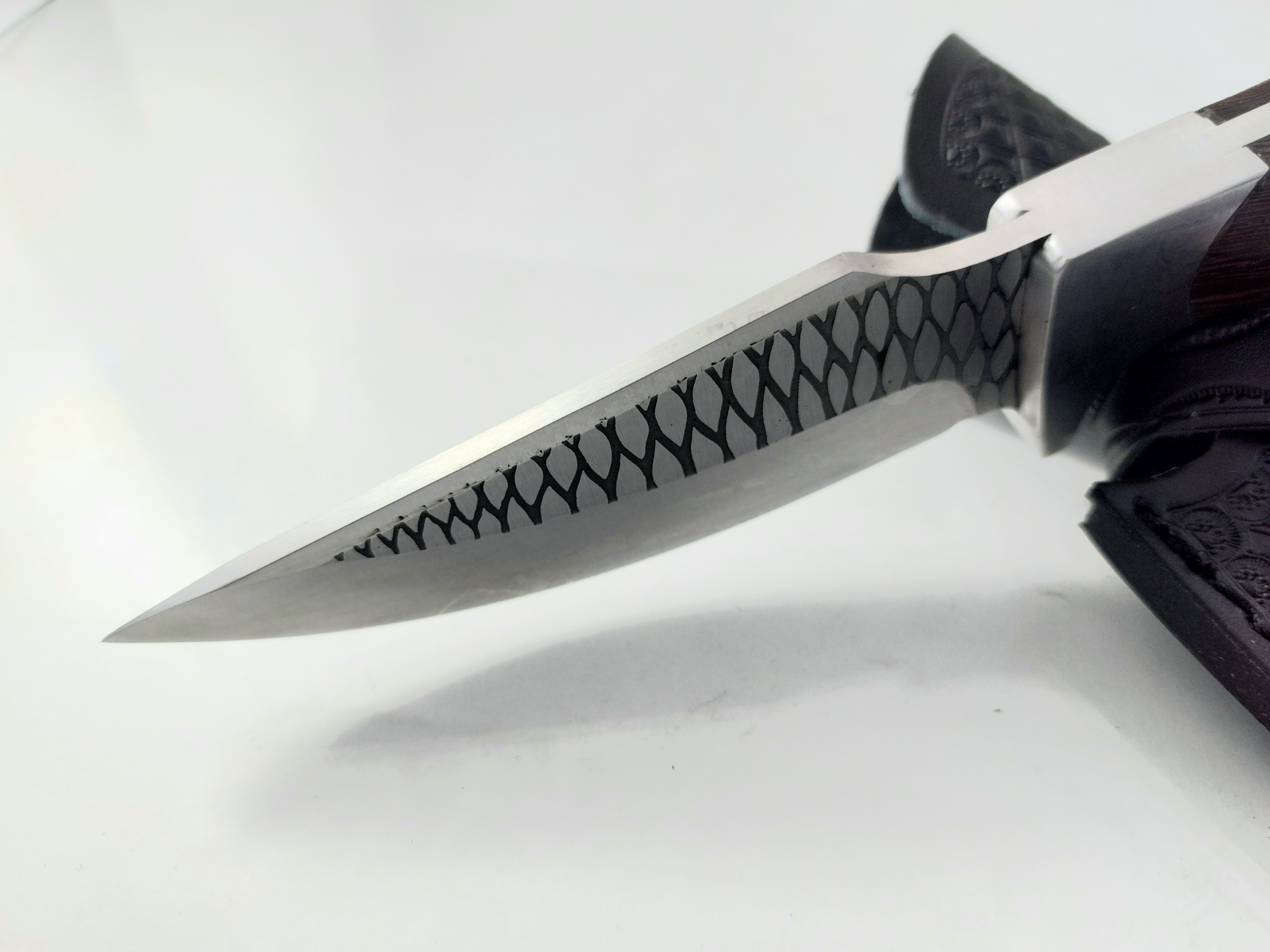 Ръчно направен ловен нож фултанг D2 steel