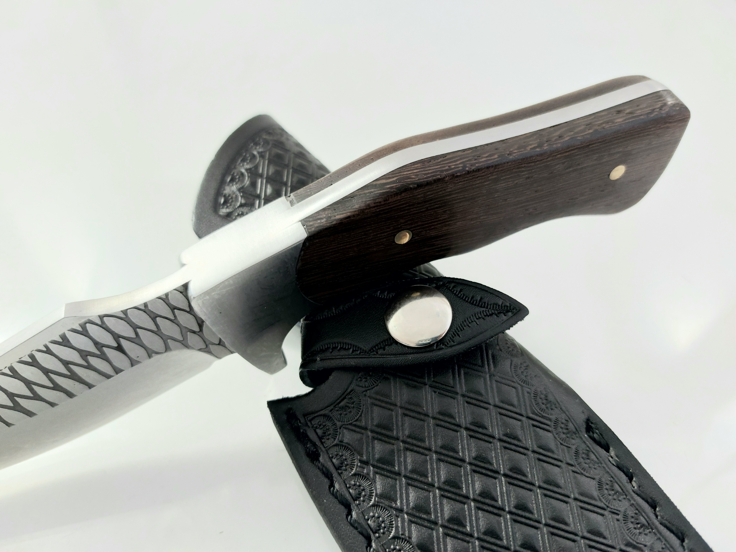 Ръчно направен ловен нож фултанг D2 steel