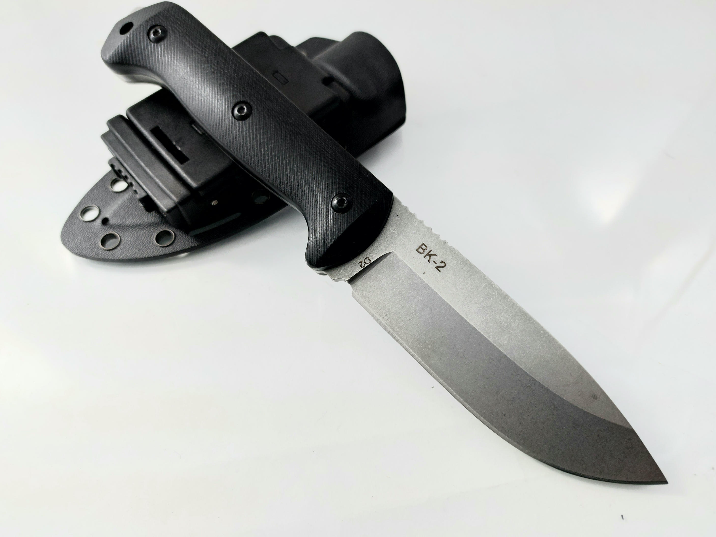 Ловен нож ,фултанг с Kydex калъф, D2 Steel Military,Bk Tka-Bar