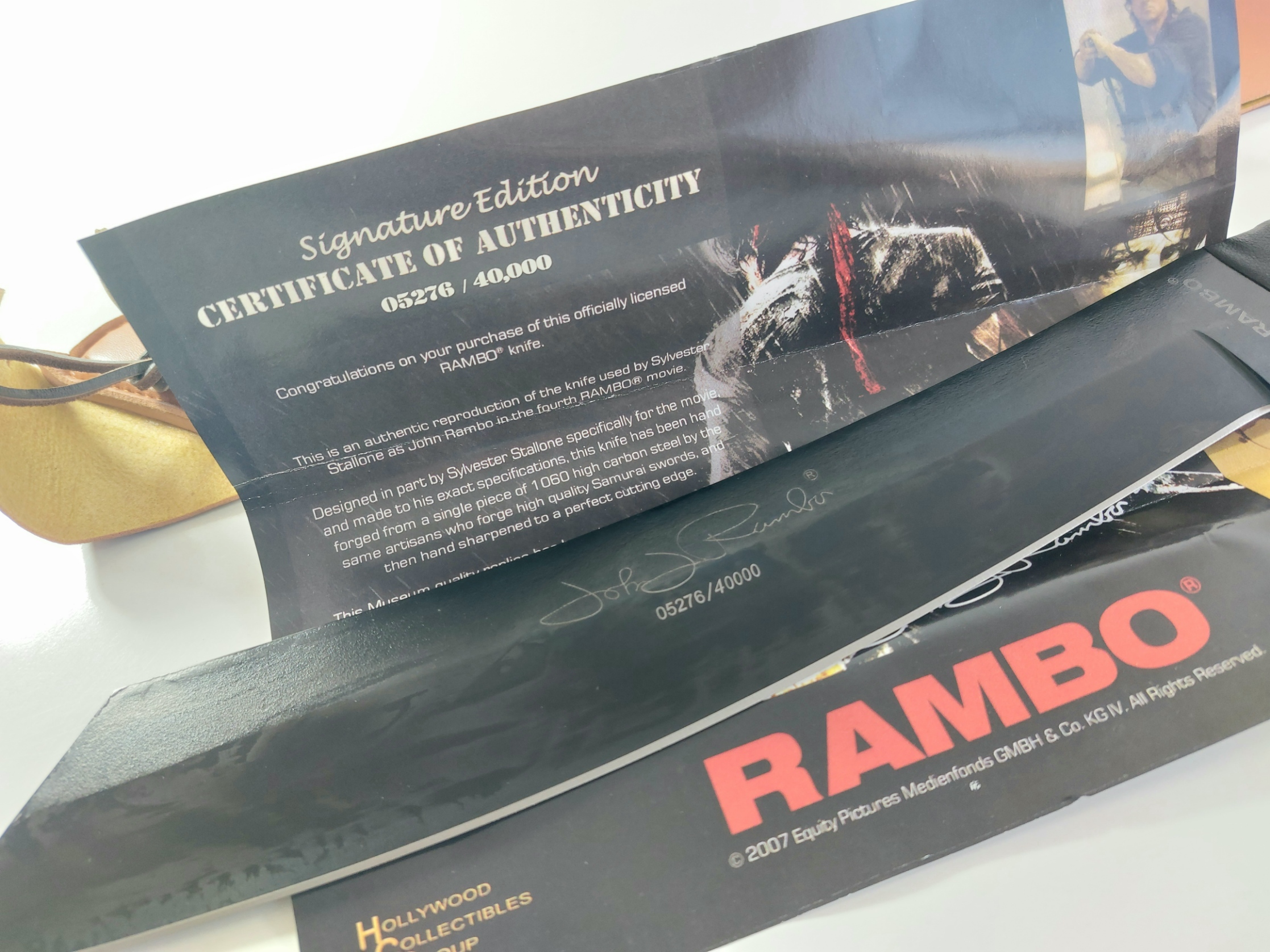 Колекционерскo мачете RAMBO-FIRST BLOOD-РАМБО-има 40000 броя от него в света