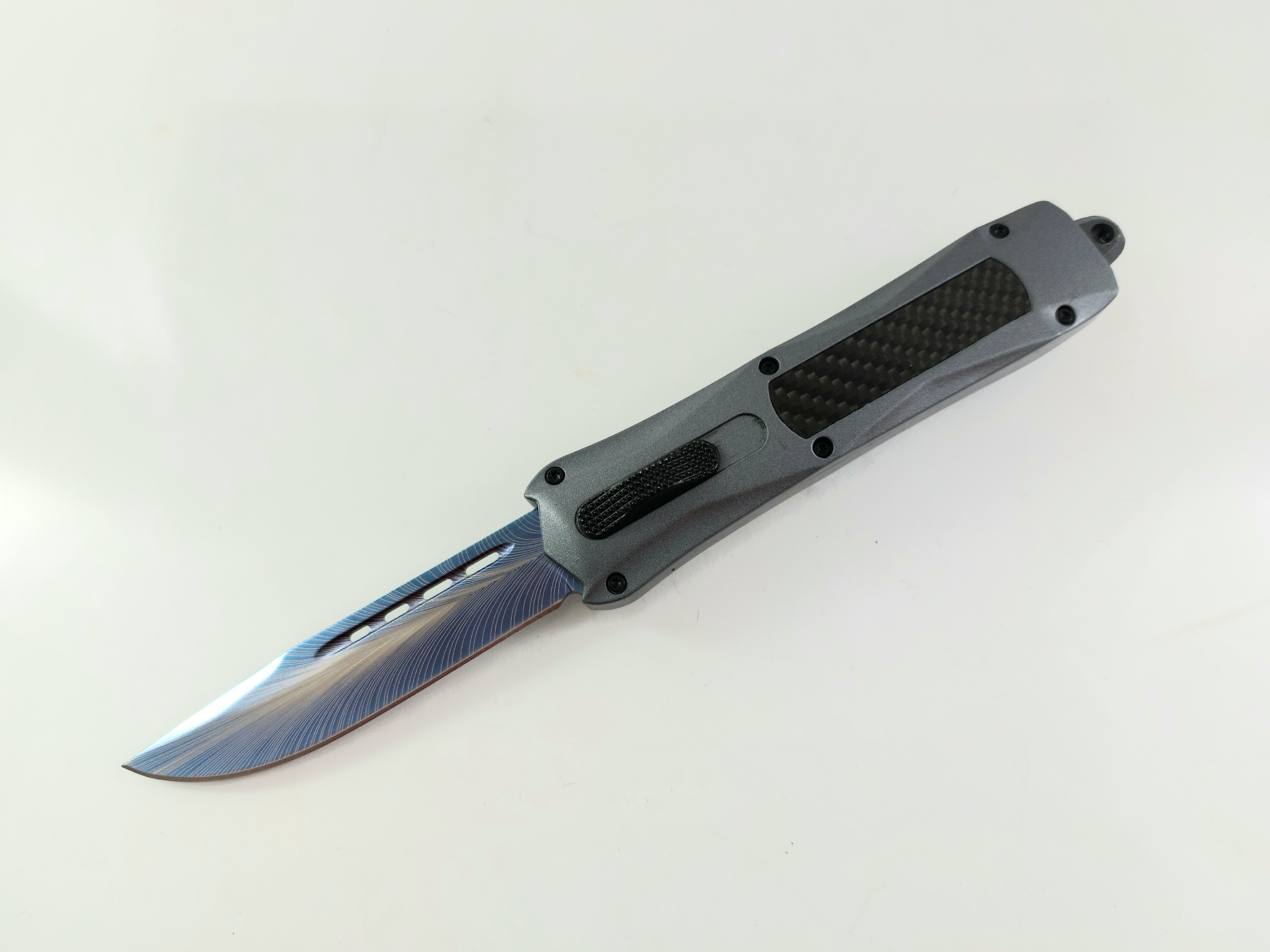 Microtech Blue Blade OTF- сгъваем автоматичен нож  с клипс и калъф