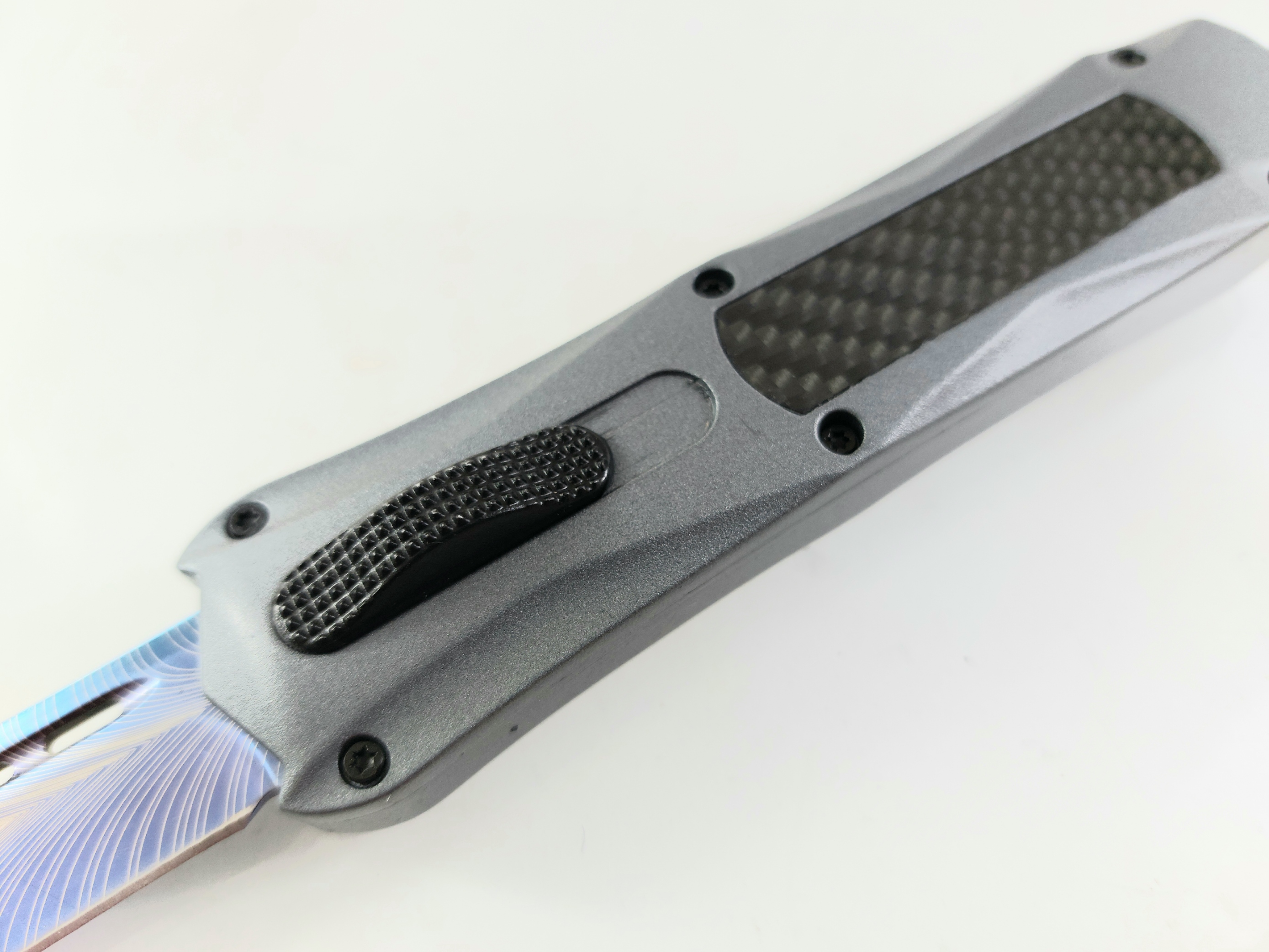 Microtech Blue Blade OTF- сгъваем автоматичен нож  с клипс и калъф