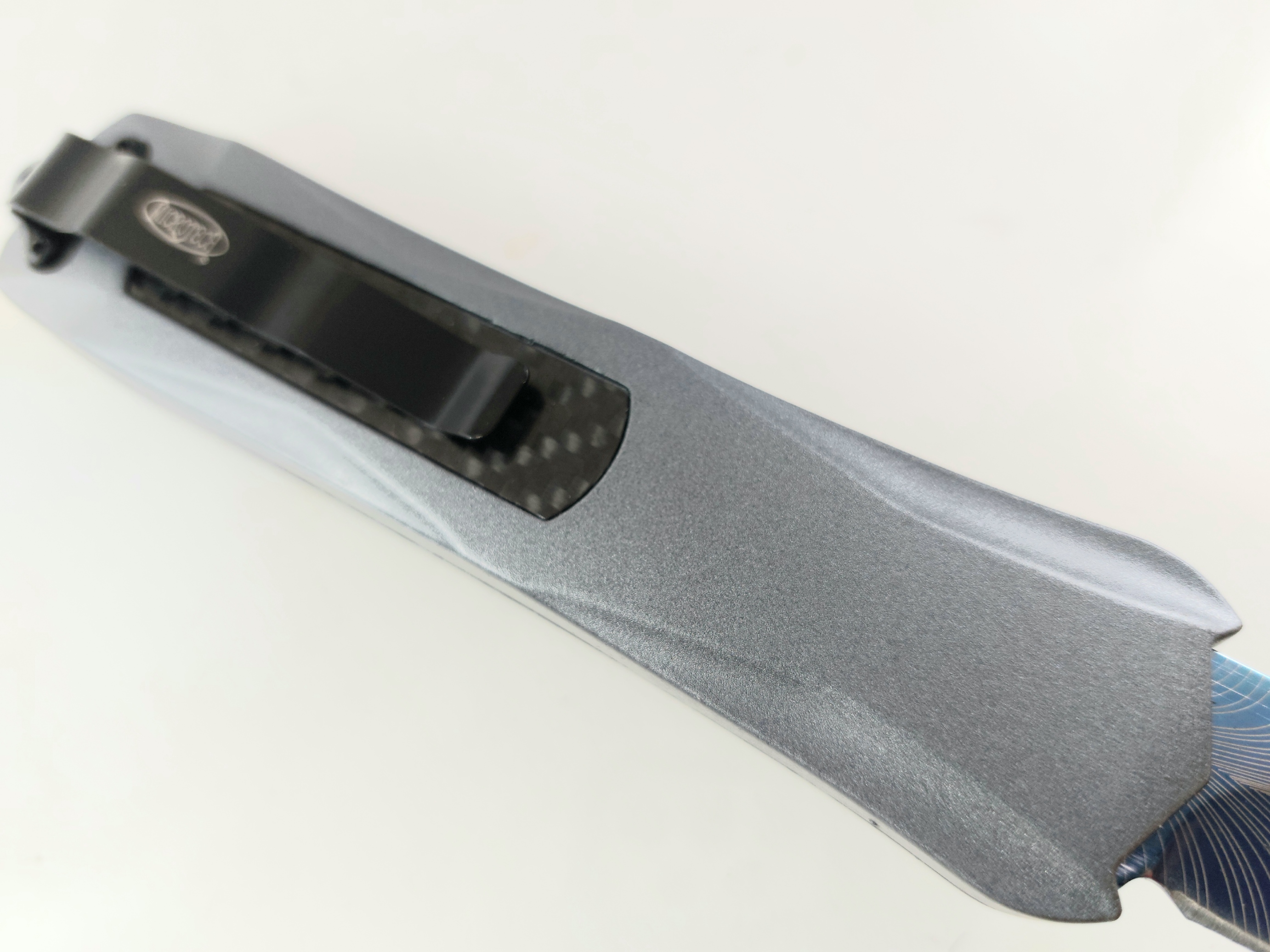 Microtech Blue Blade OTF- сгъваем автоматичен нож  с клипс и калъф