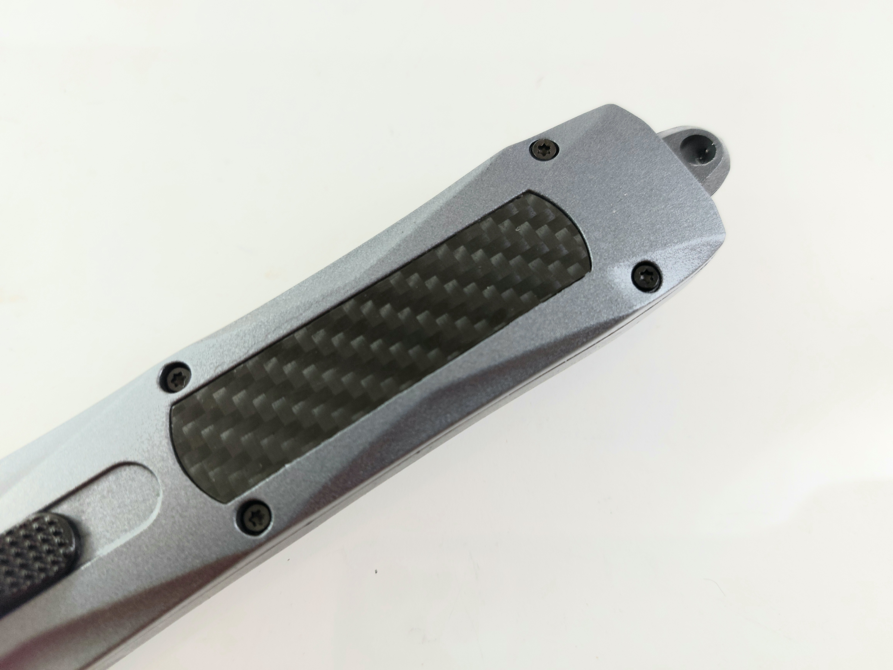 Microtech Blue Blade OTF- сгъваем автоматичен нож Танто острие с клипс и калъф