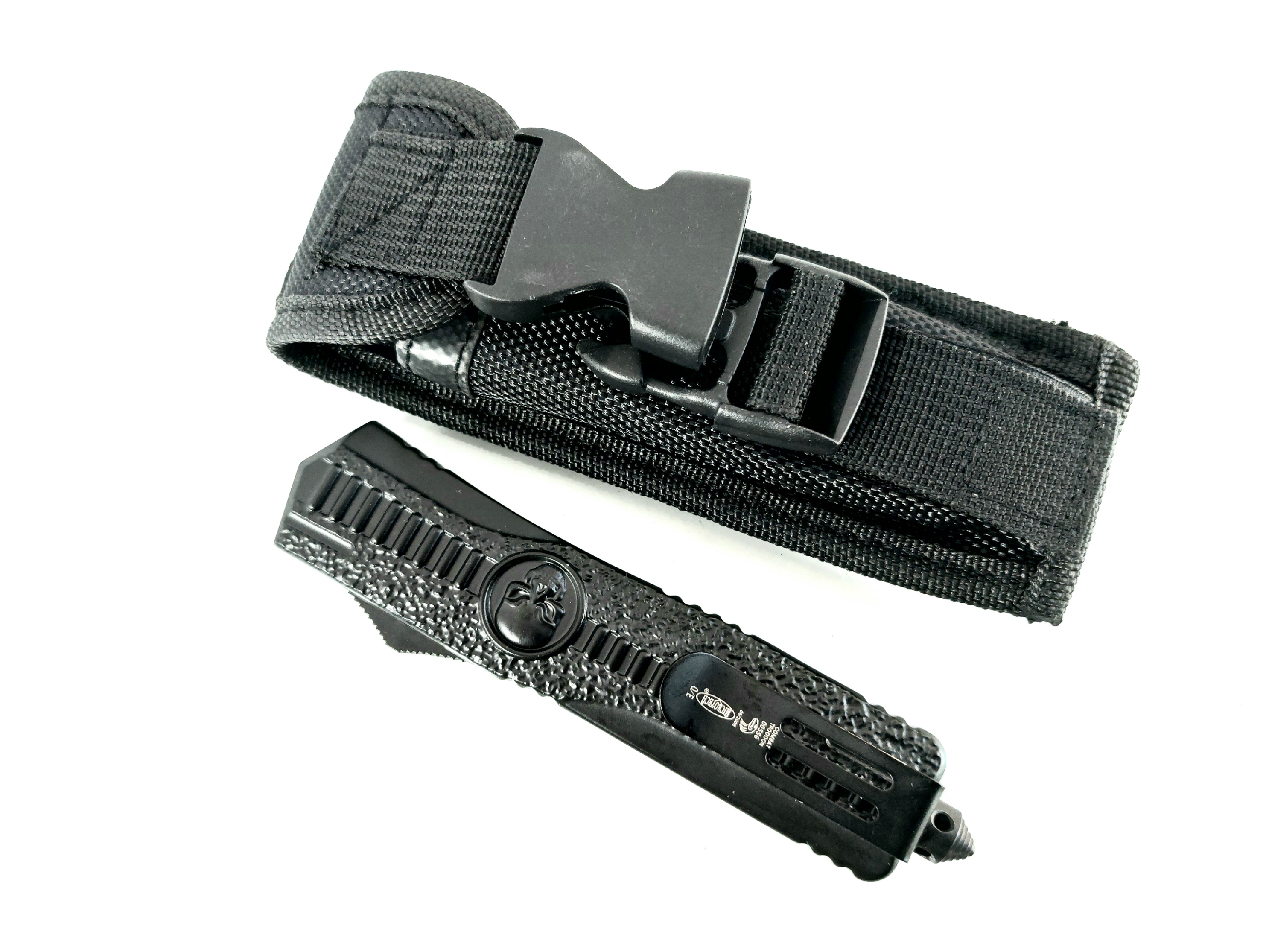 Microtech Black OTF- сгъваем автоматичен нож танто Skull