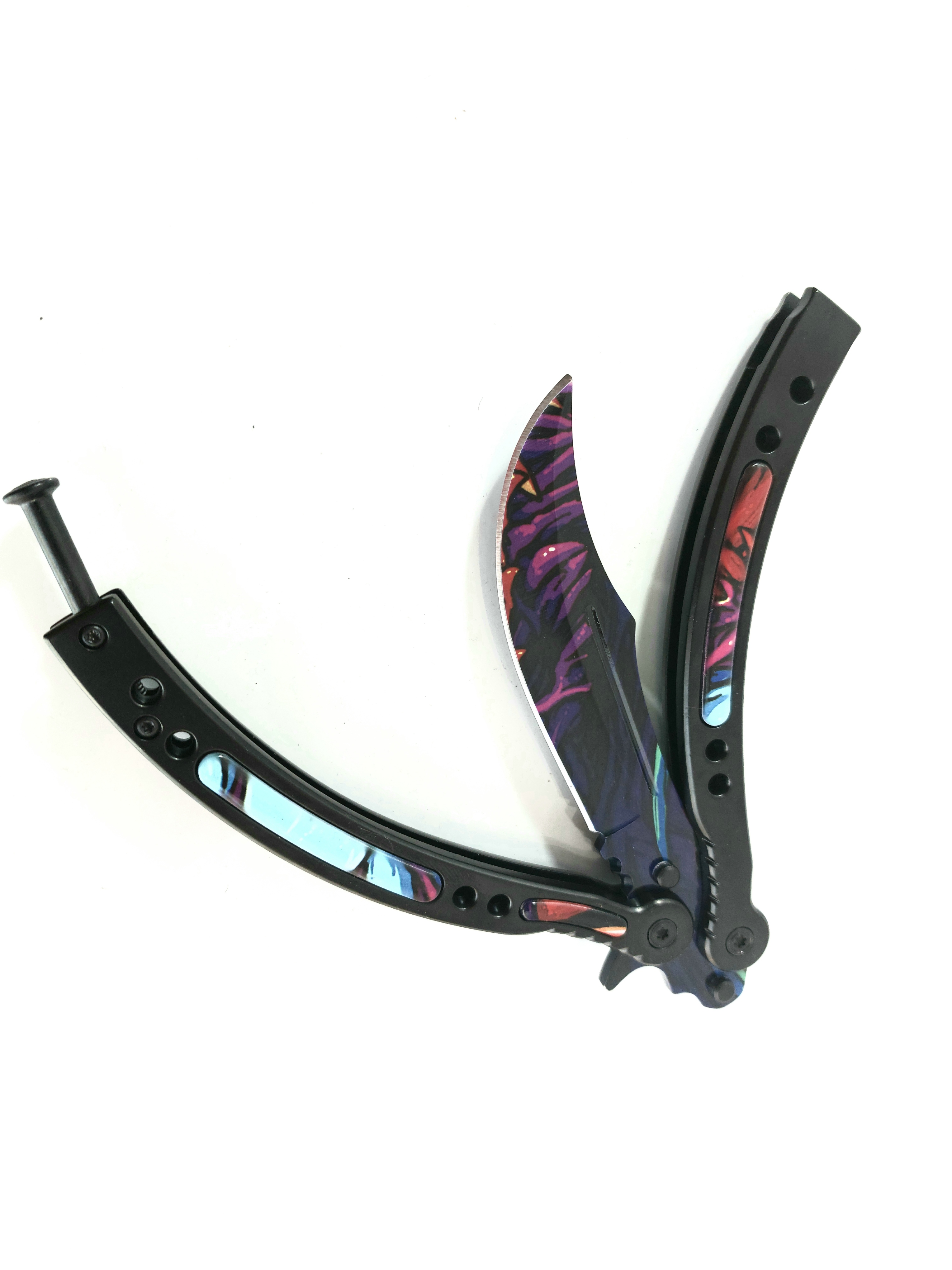 Нож пеперуда остър  – ALIEN SKIN : CS GO, butterfly knife