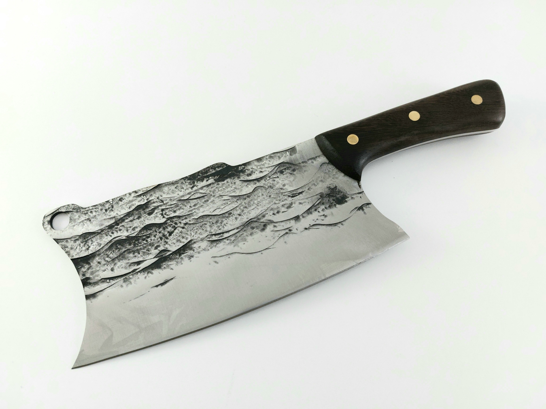 Grandsharp Full Tang Carbon Steel Handmade Chef Knife High Quality кухненски сатър футуристичен дизайн