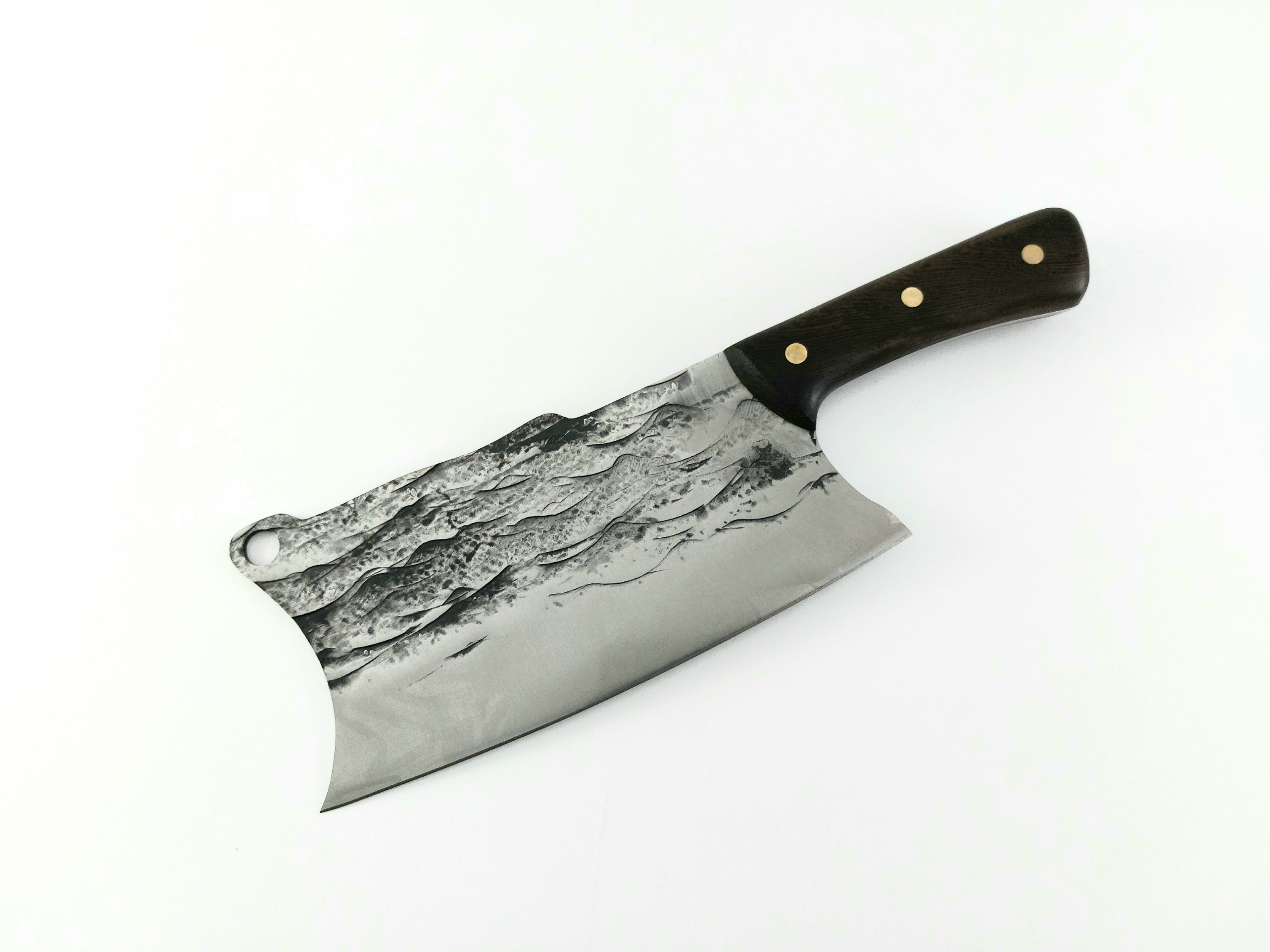 Grandsharp Full Tang Carbon Steel Handmade Chef Knife High Quality кухненски сатър футуристичен дизайн