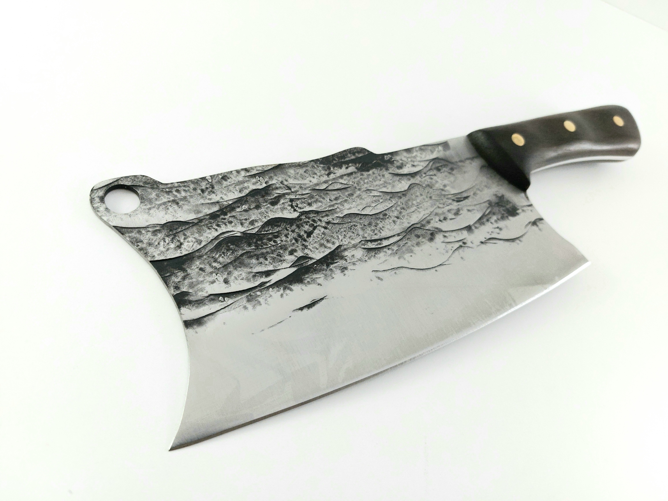 Grandsharp Full Tang Carbon Steel Handmade Chef Knife High Quality кухненски сатър футуристичен дизайн