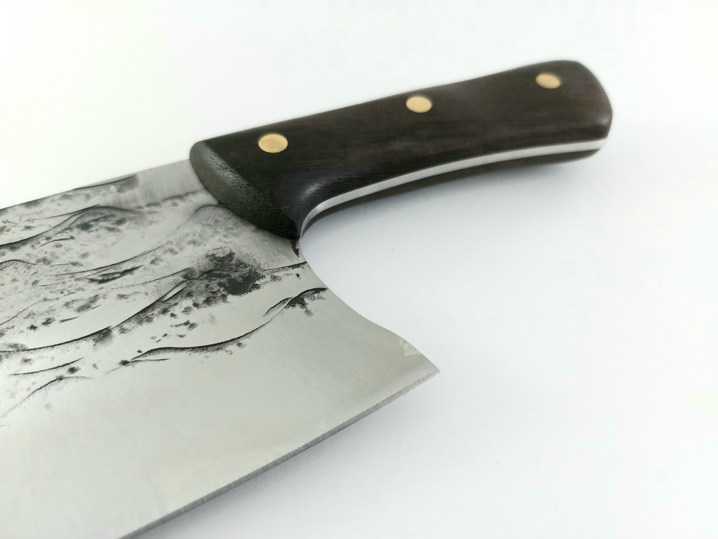 Grandsharp Full Tang Carbon Steel Handmade Chef Knife High Quality кухненски сатър футуристичен дизайн