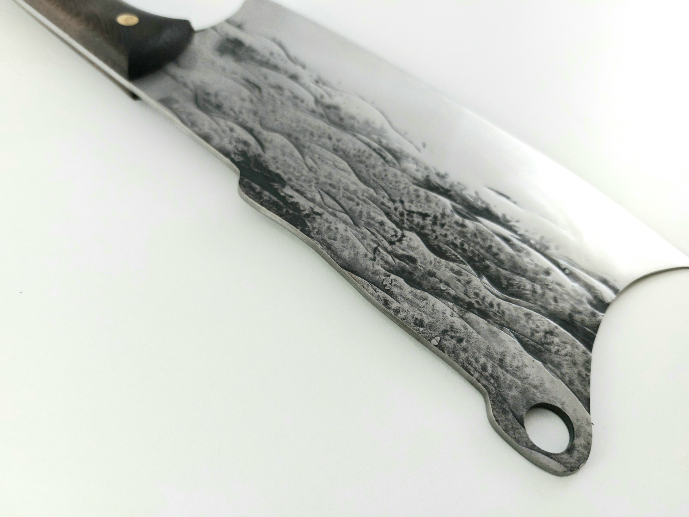 Grandsharp Full Tang Carbon Steel Handmade Chef Knife High Quality кухненски сатър футуристичен дизайн