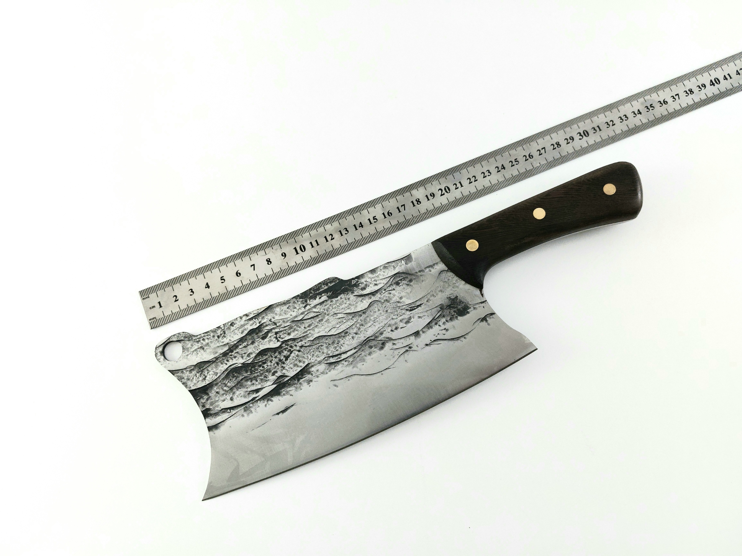 Grandsharp Full Tang Carbon Steel Handmade Chef Knife High Quality кухненски сатър футуристичен дизайн