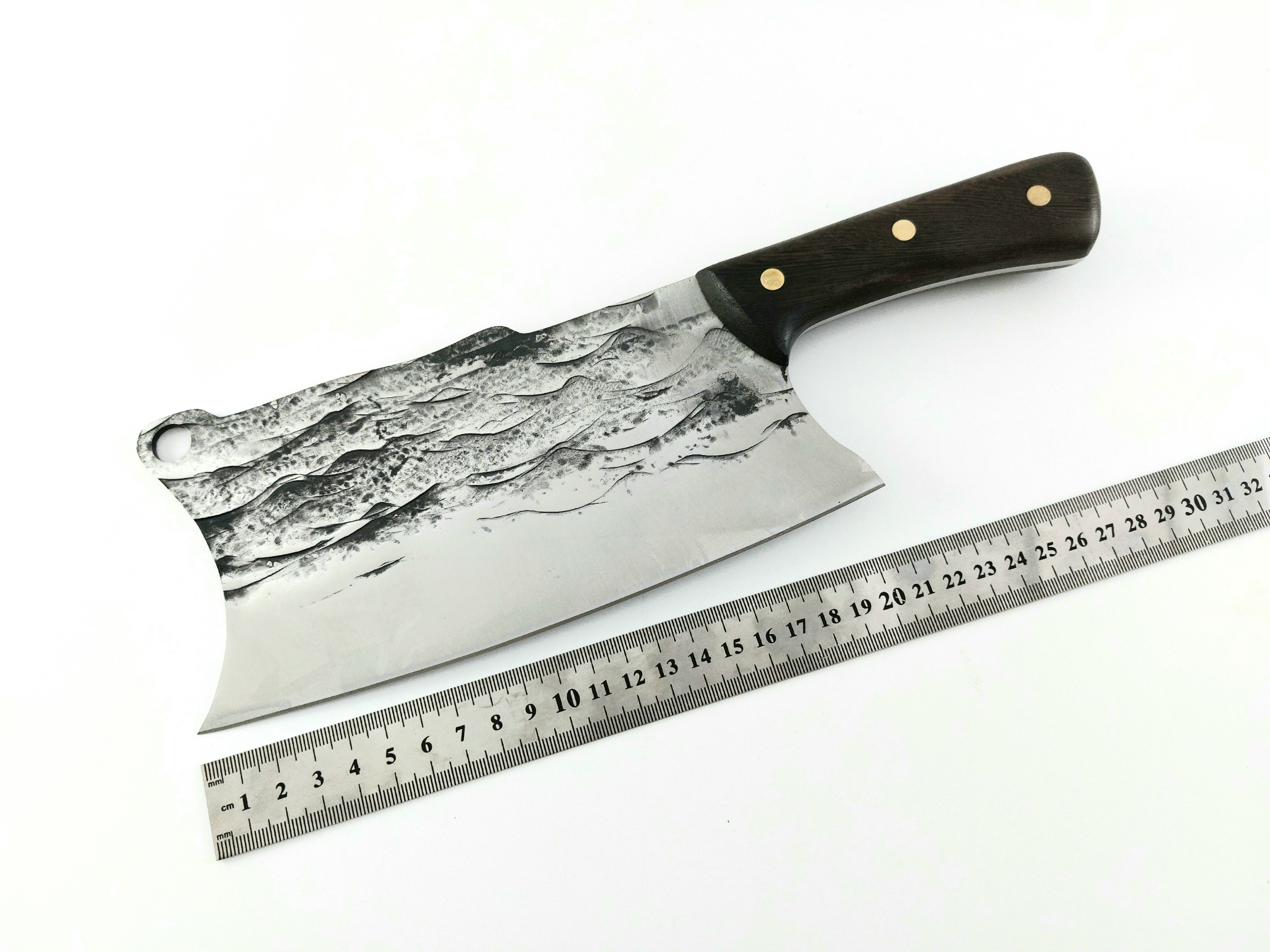 Grandsharp Full Tang Carbon Steel Handmade Chef Knife High Quality кухненски сатър футуристичен дизайн