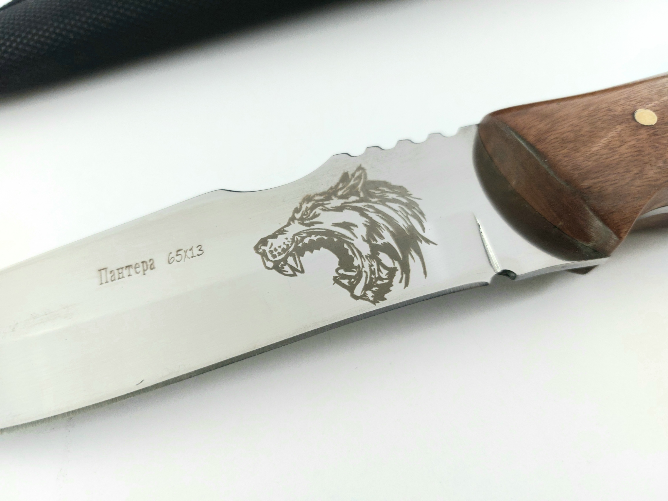 Ловен нож фултанг от неръждаема закалена стомана 65х13  - Пантера