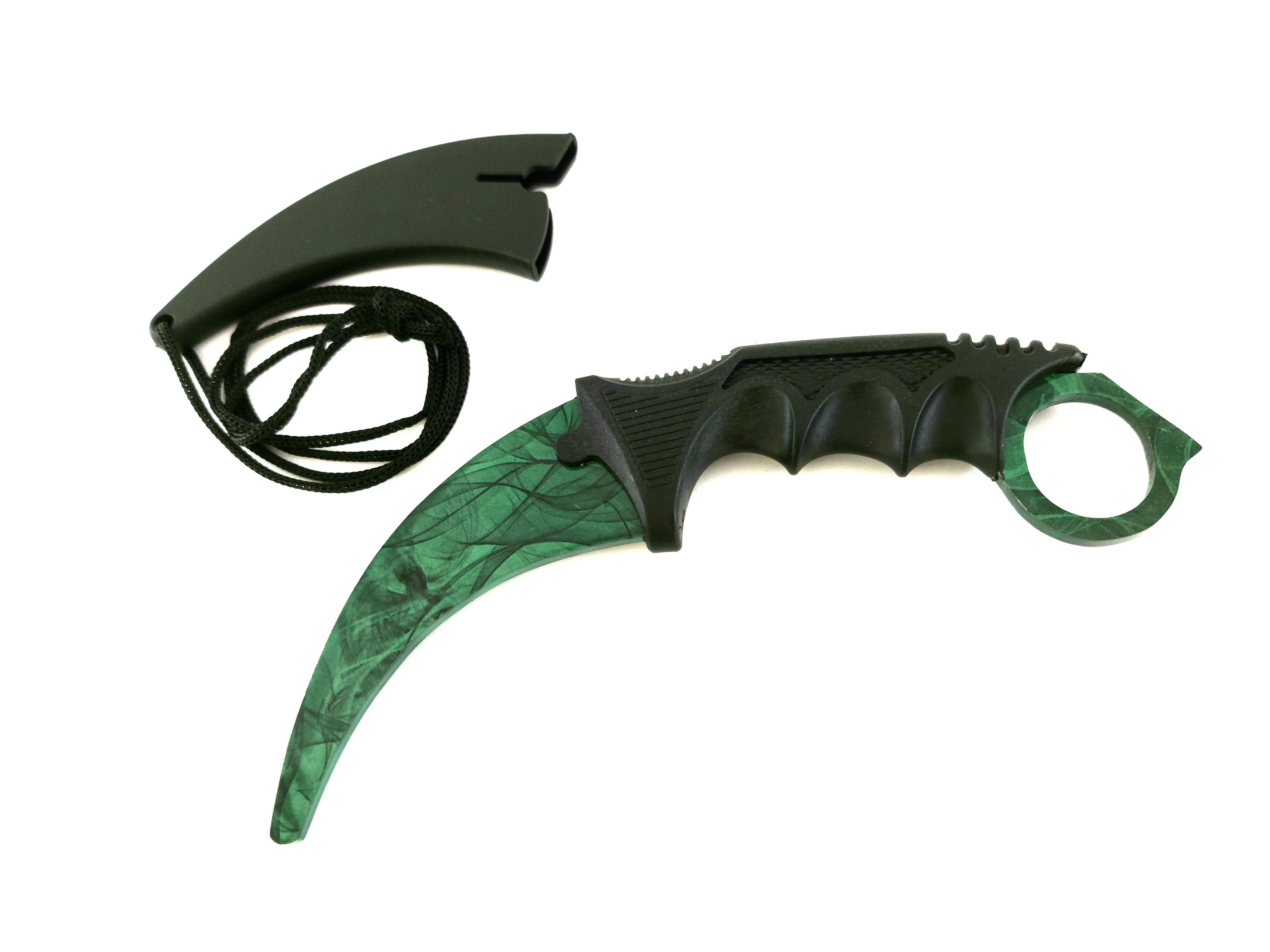 Green SKIN - Кarambit - карамбит - нож за тренировка - начинаещи - незаточен