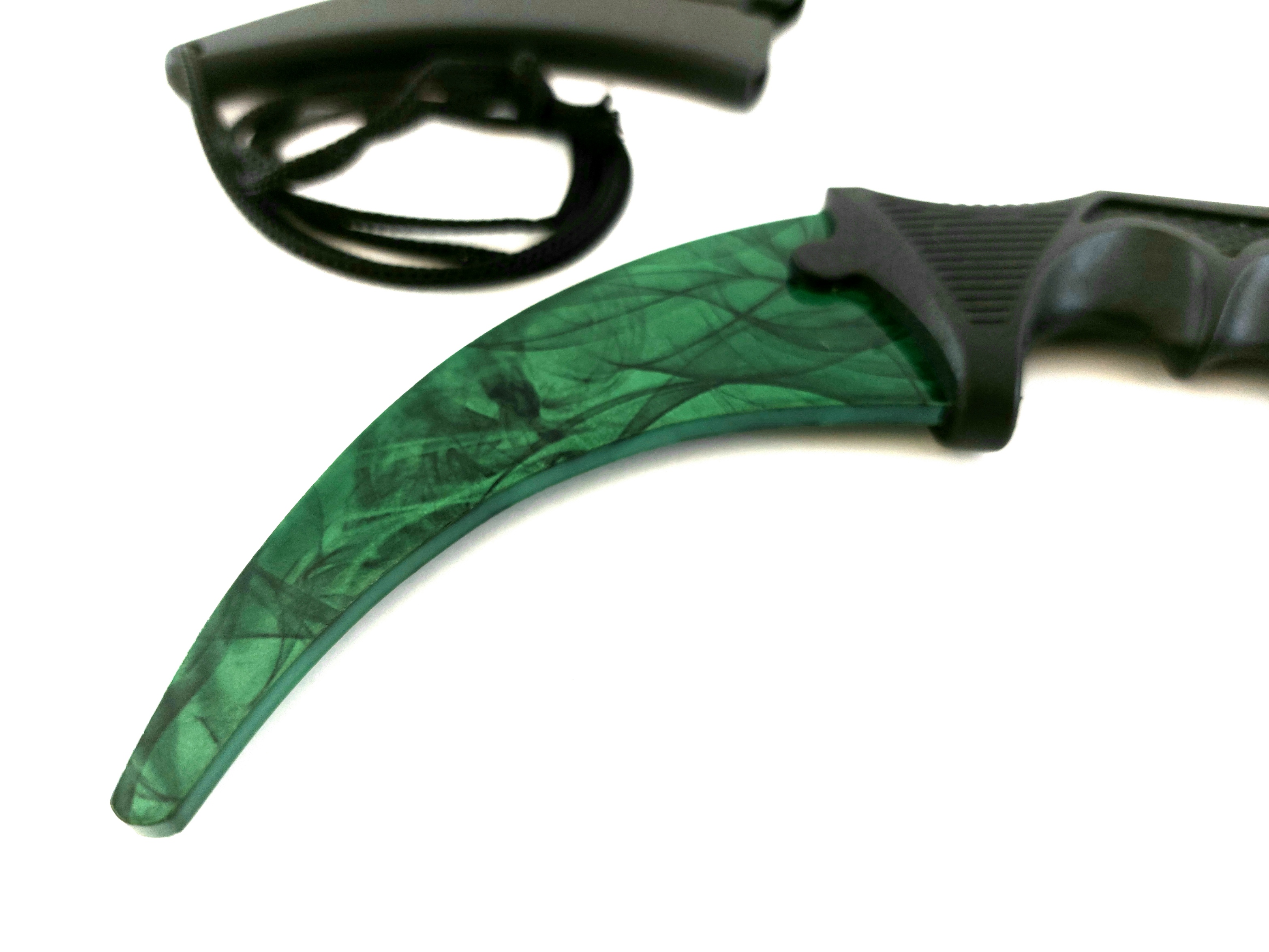 Green SKIN - Кarambit - карамбит - нож за тренировка - начинаещи - незаточен