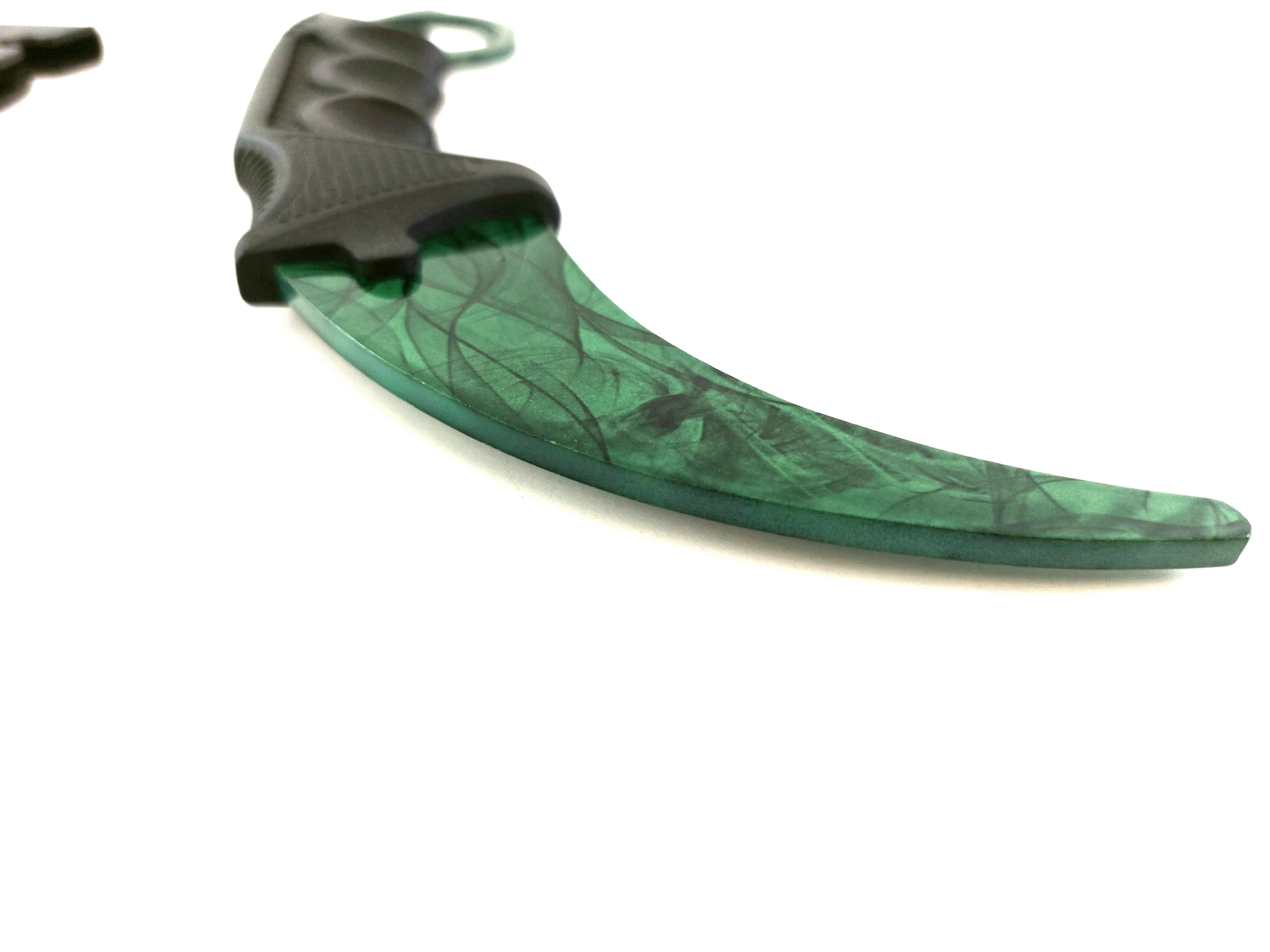 Green SKIN - Кarambit - карамбит - нож за тренировка - начинаещи - незаточен