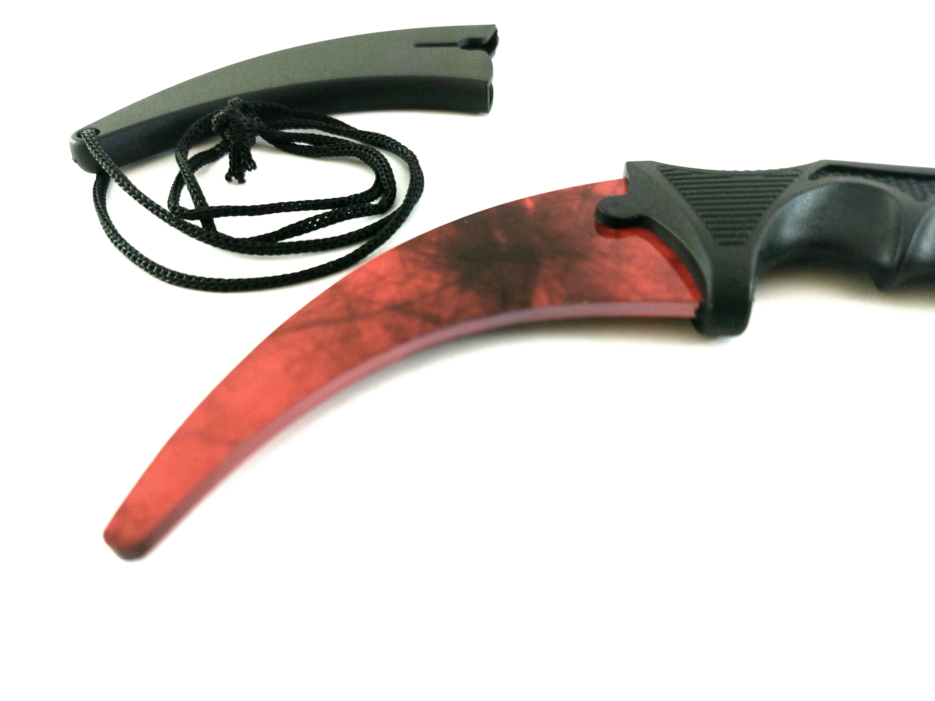 Galaxy Red Color- Кarambit - карамбит - нож за тренировка - начинаещи - незаточен