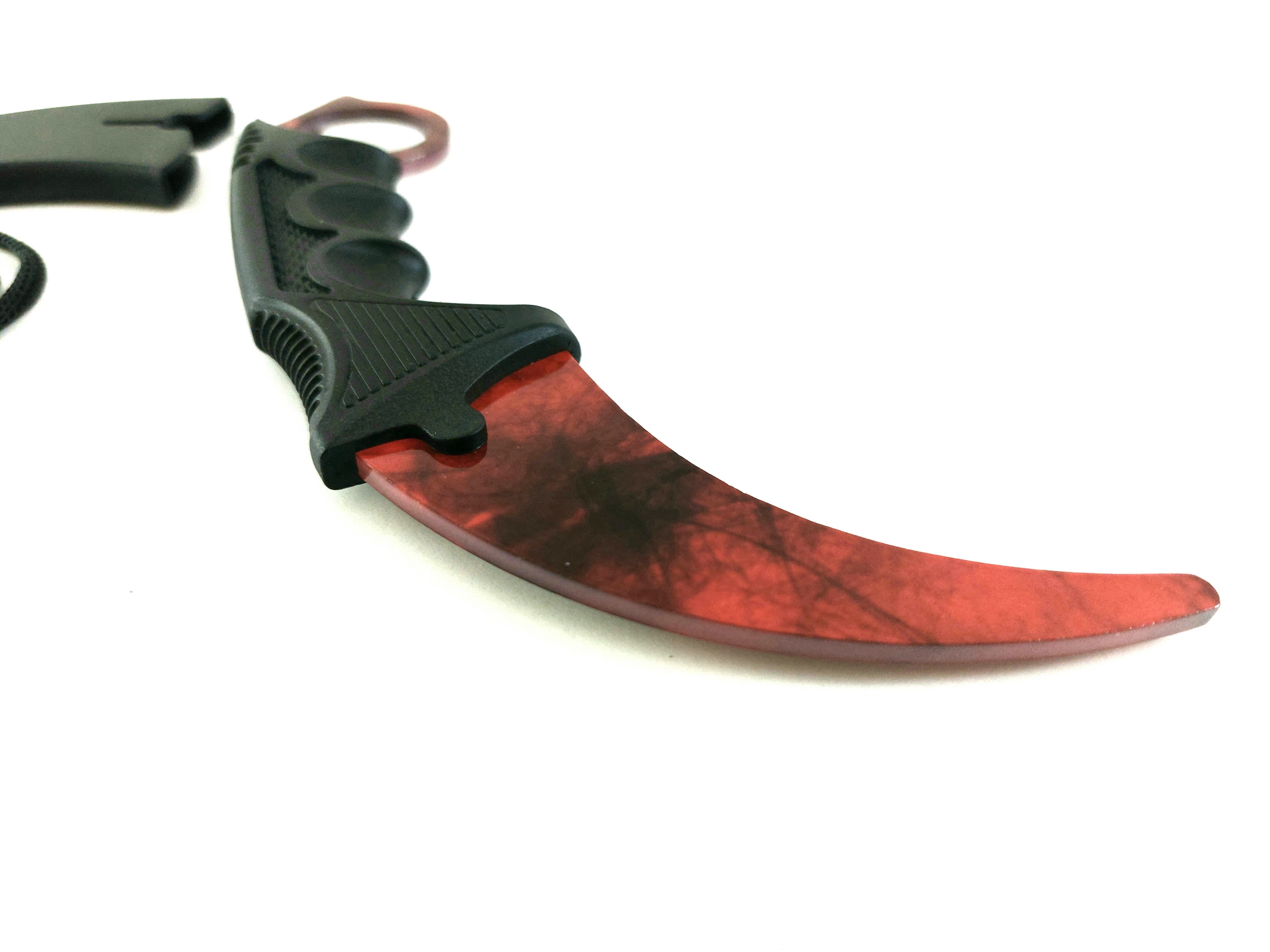 Galaxy Red Color- Кarambit - карамбит - нож за тренировка - начинаещи - незаточен