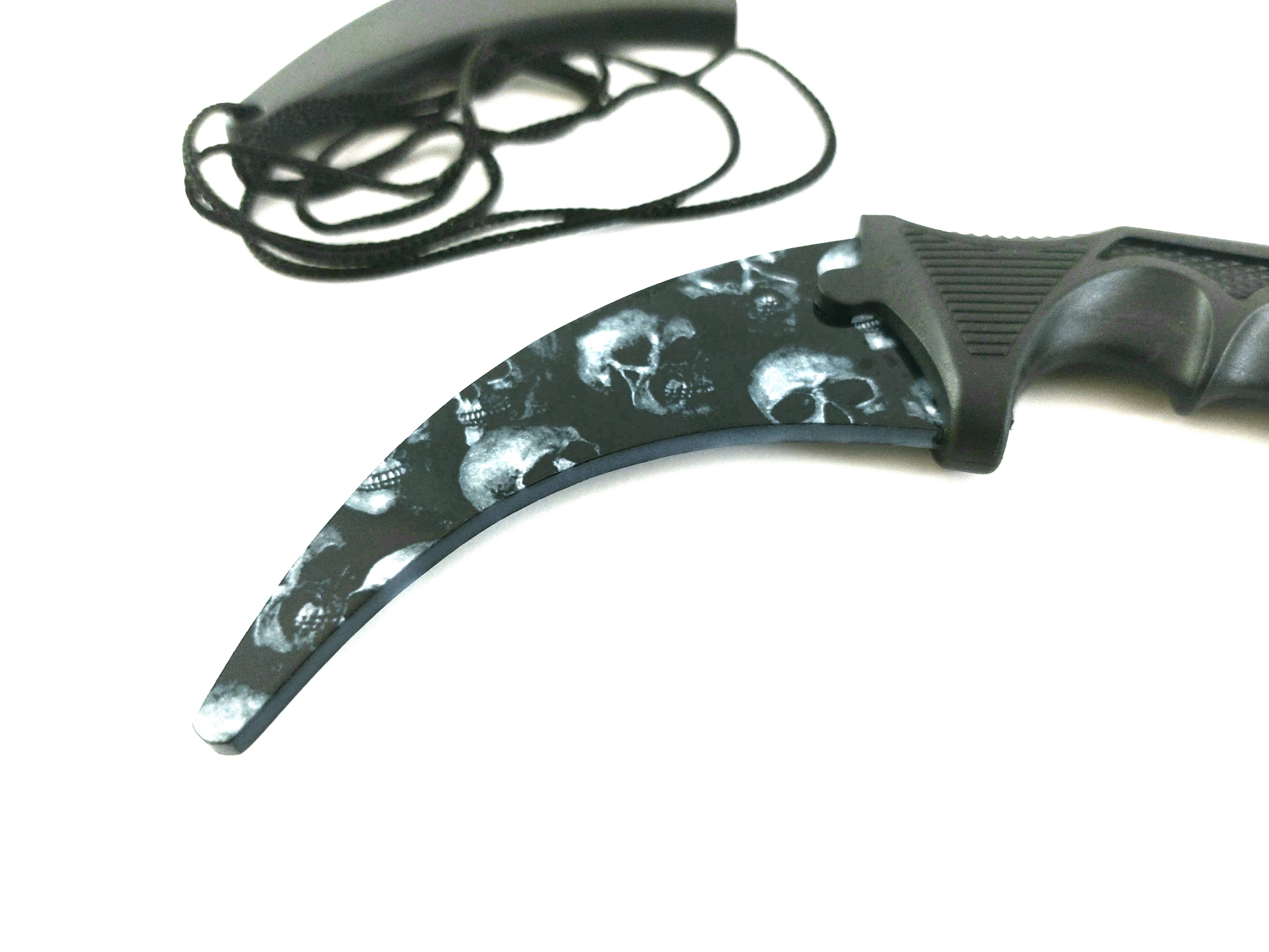 Skull Zombie SKIN - Кarambit - карамбит - нож за тренировка - начинаещи - незаточен