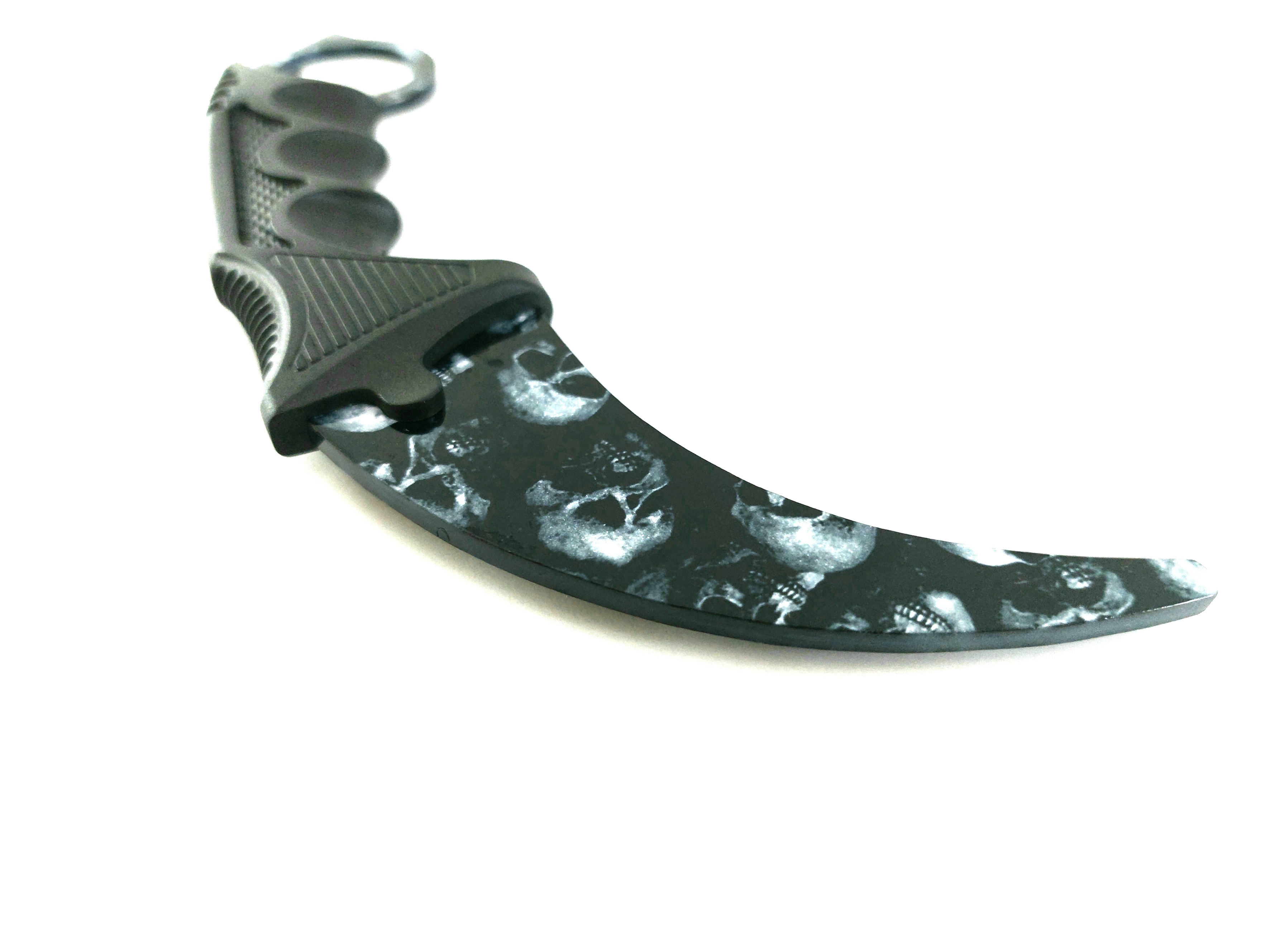 Skull Zombie SKIN - Кarambit - карамбит - нож за тренировка - начинаещи - незаточен