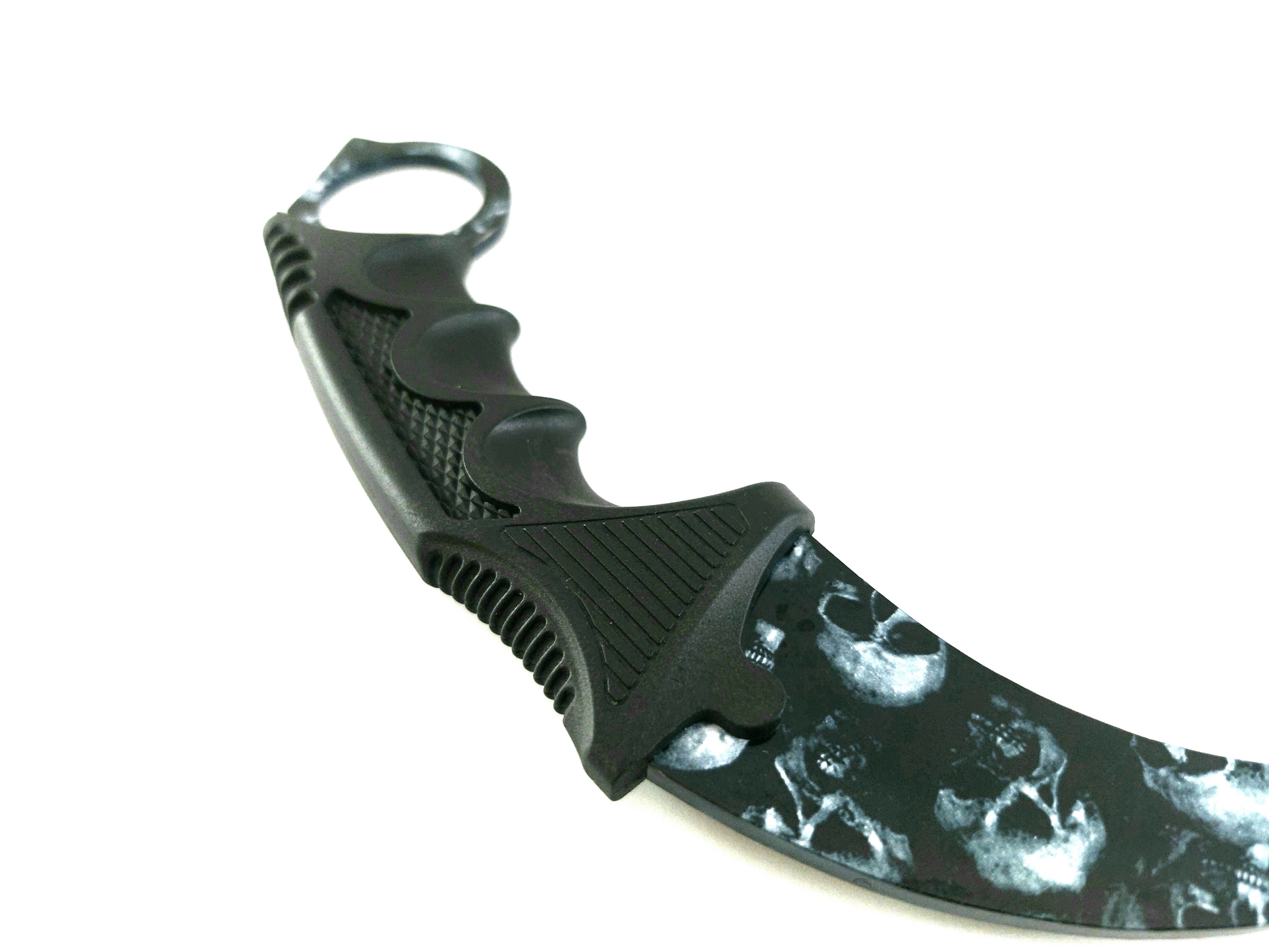 Skull Zombie SKIN - Кarambit - карамбит - нож за тренировка - начинаещи - незаточен