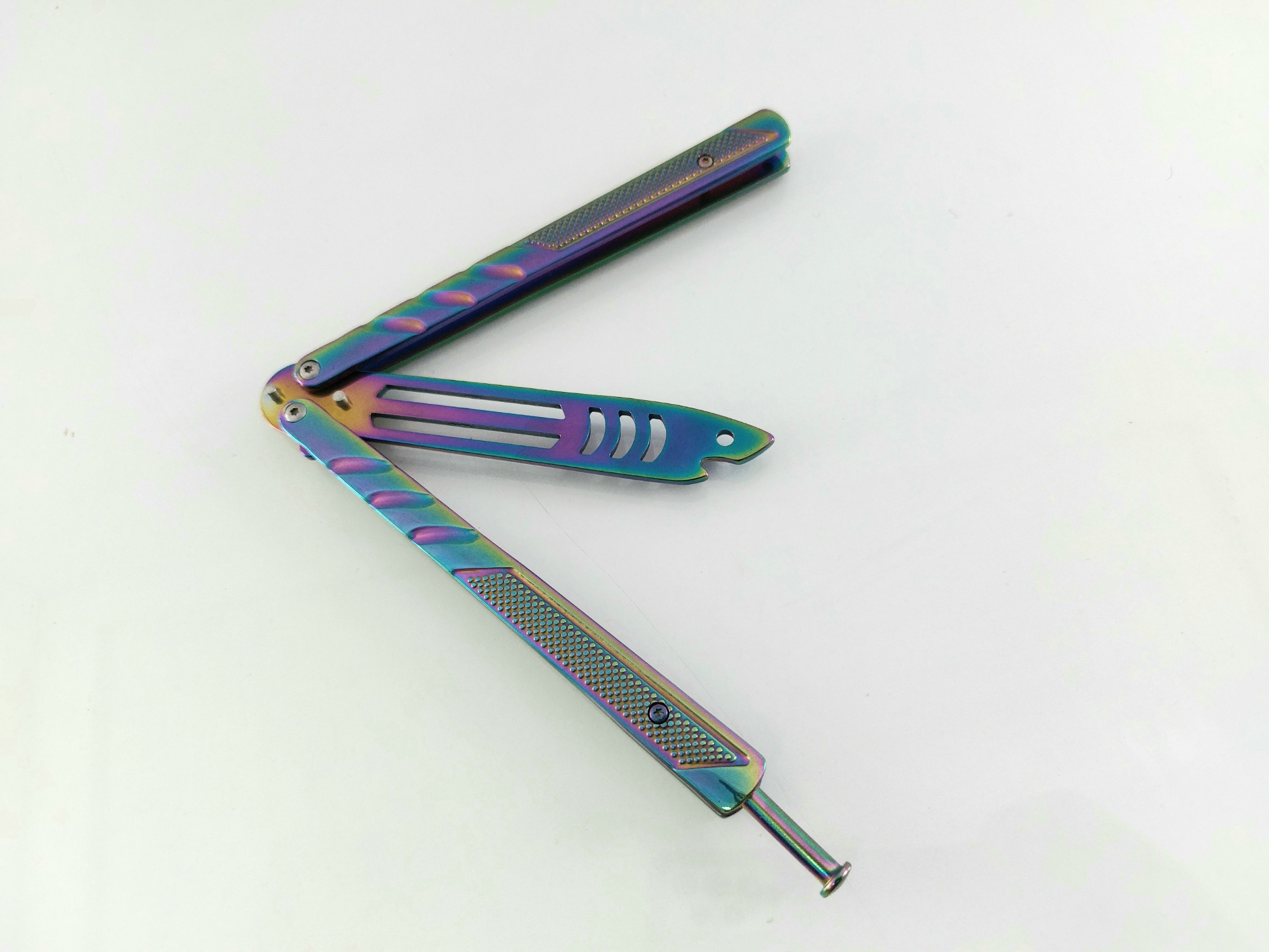 Rainow butterfly knife акула Shark нож пеперуда незаточен тренировъчен футуристичен дизайн Rainow butterfly knife акула Shark нож пеперуда незаточен тренировъчен футуристичен дизайн