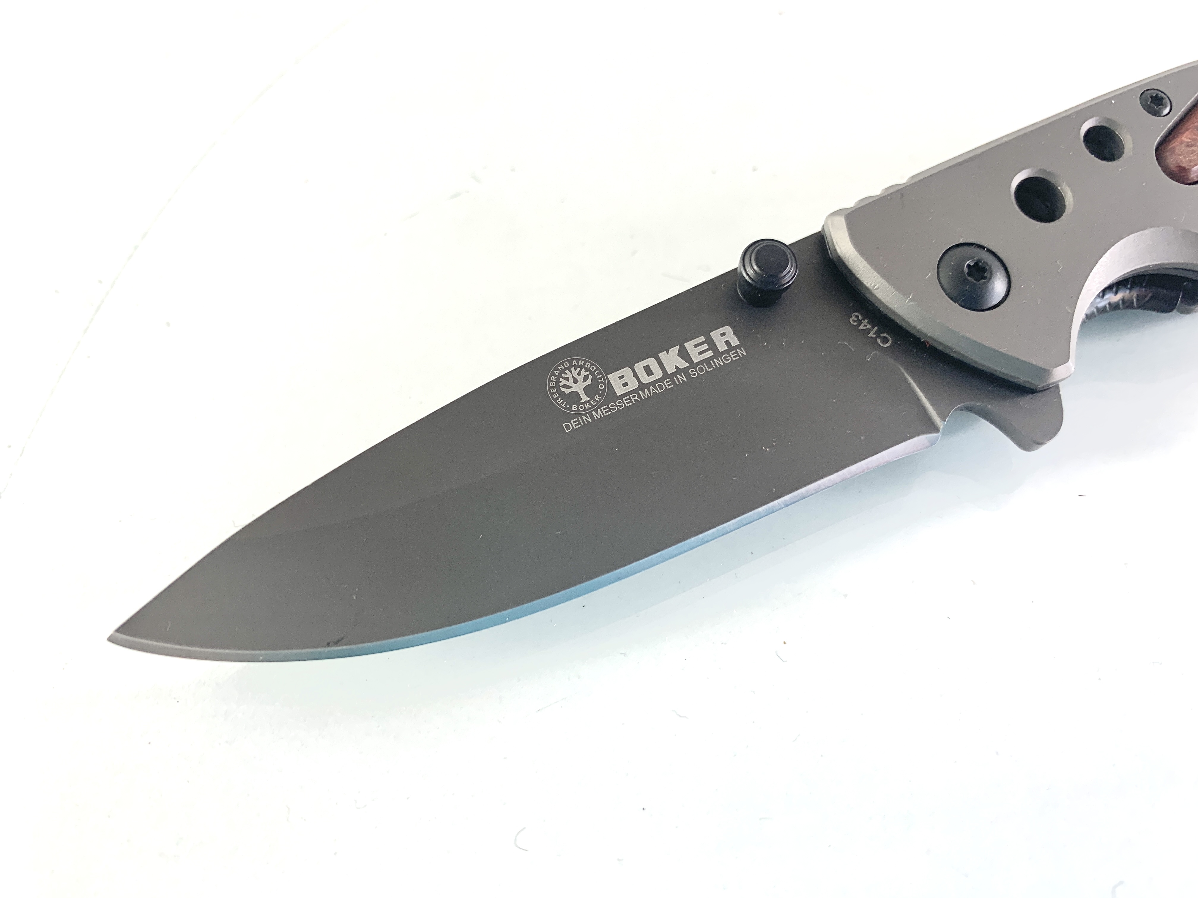 Boker solingen серия - pocket knife номер C143 - с дървени чирени