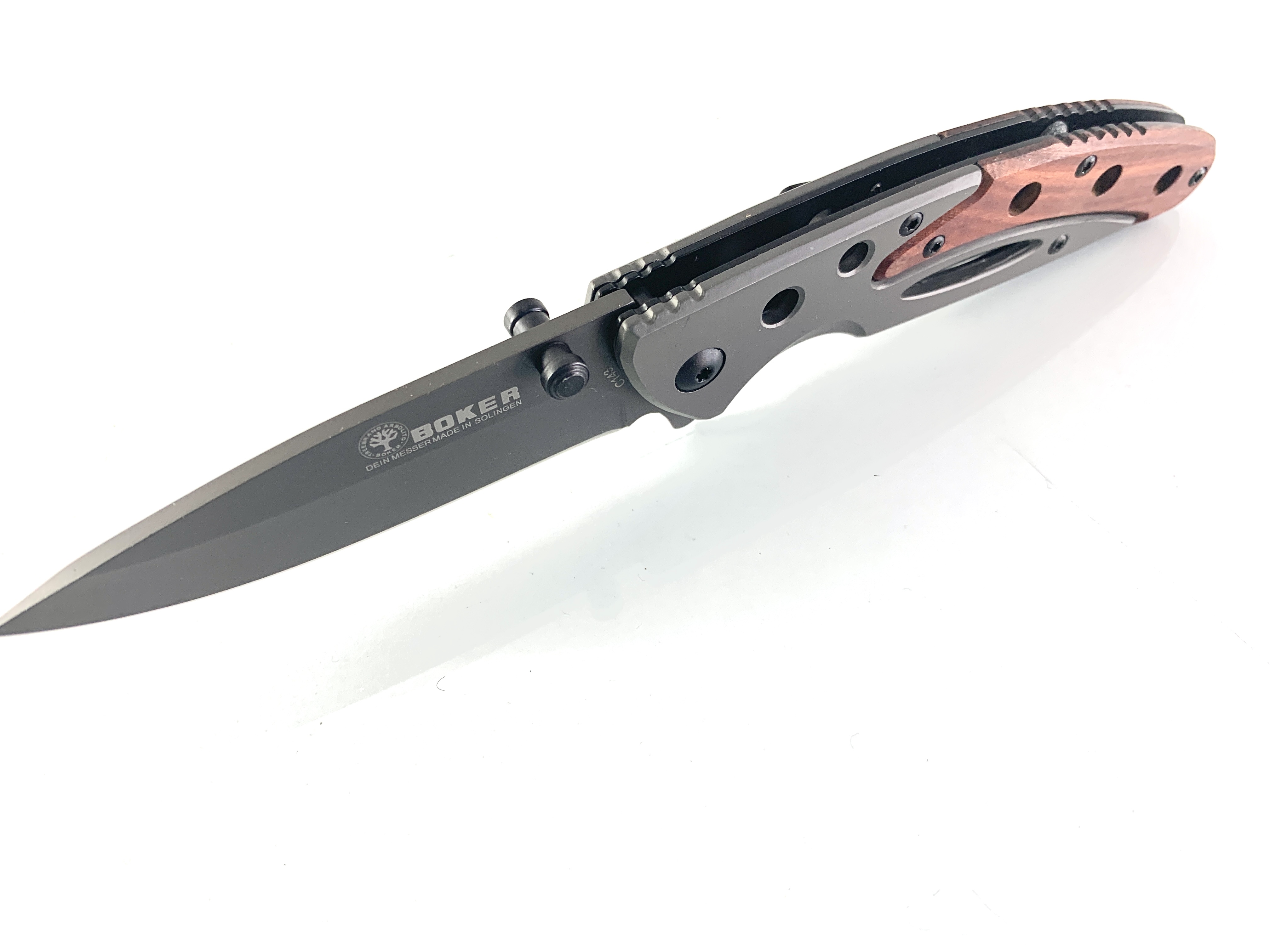 Boker solingen серия - pocket knife номер C143 - с дървени чирени