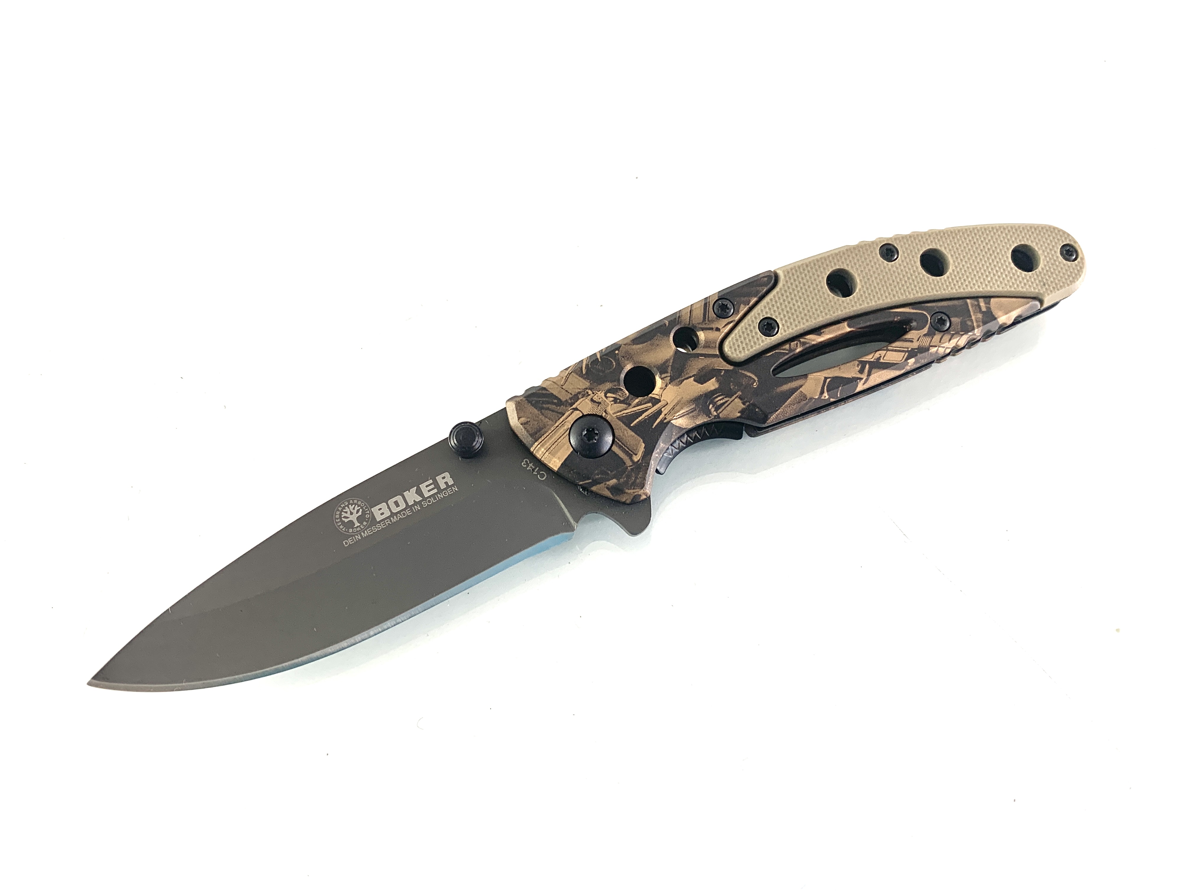 Boker solingen серия - pocket knife номер C143 - G10 чирени Boker solingen серия - pocket knife номер C143 - G10 чирени