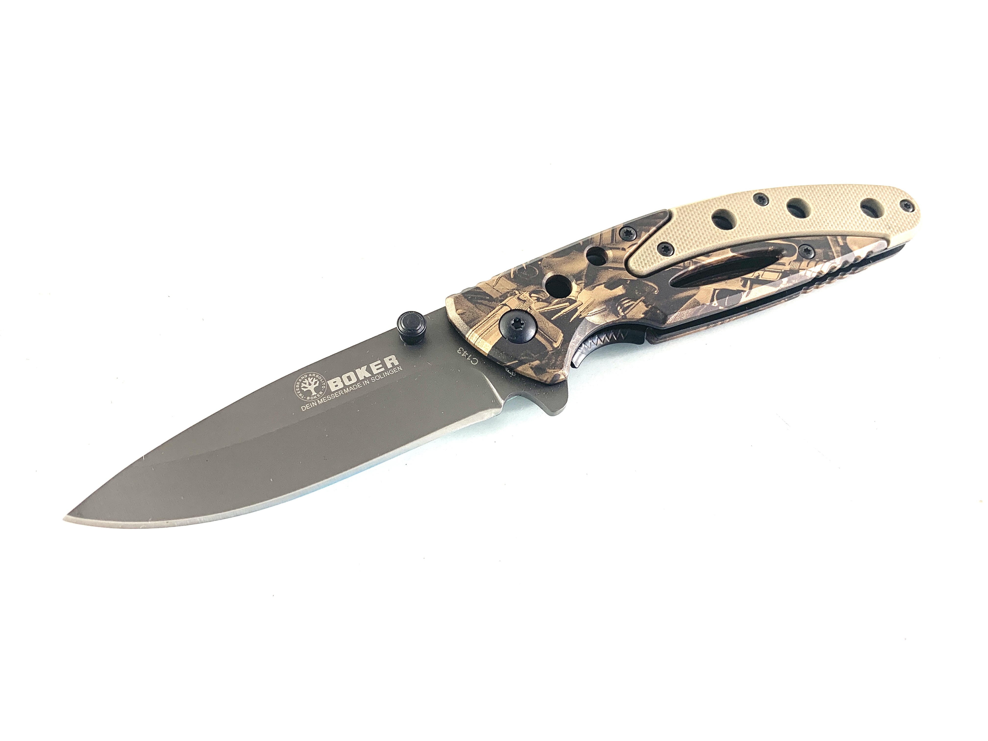 Boker solingen серия - pocket knife номер C143 - G10 чирени Boker solingen серия - pocket knife номер C143 - G10 чирени