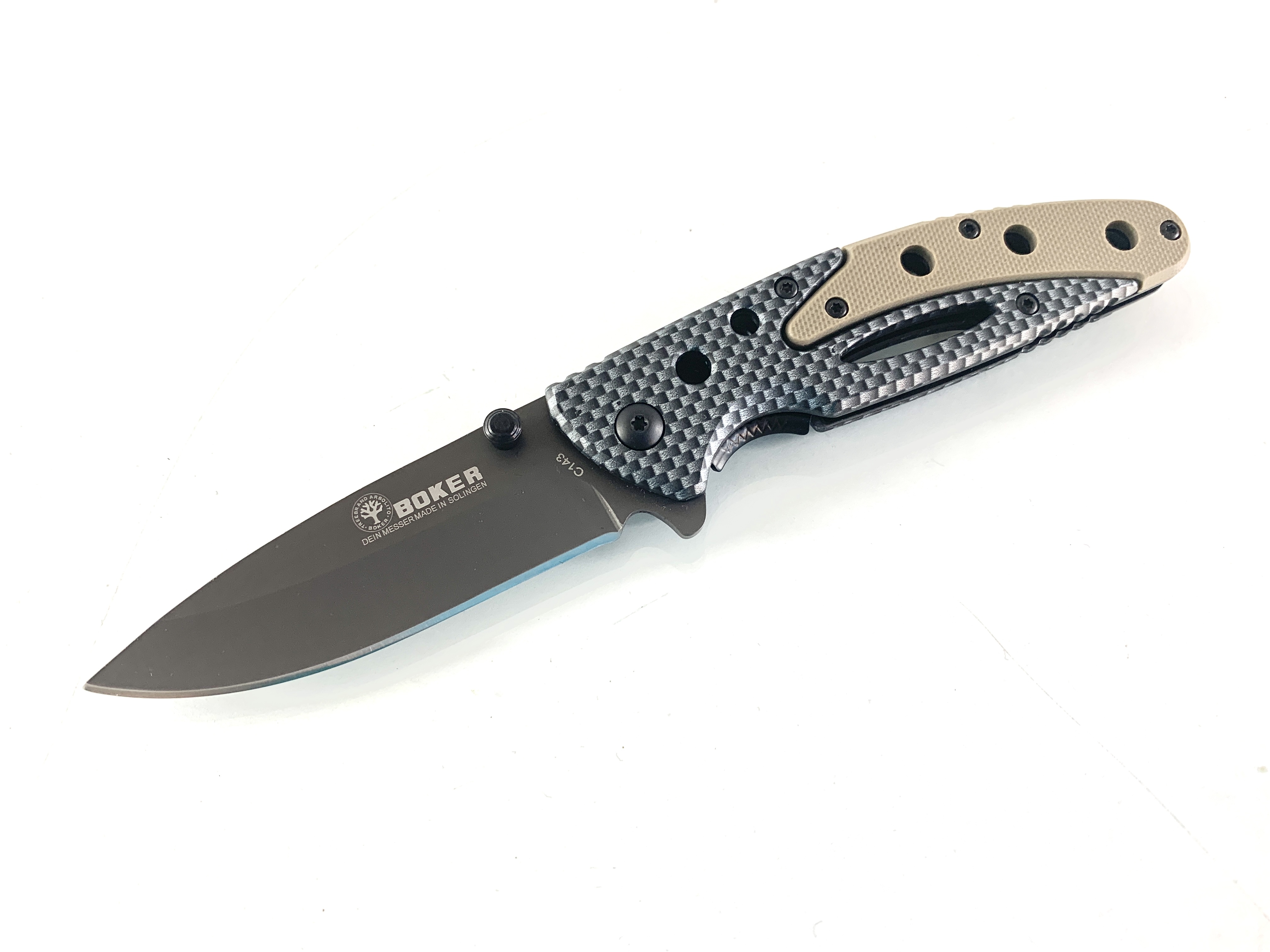 Boker solingen серия - pocket knife номер C143 - Karbon и G10